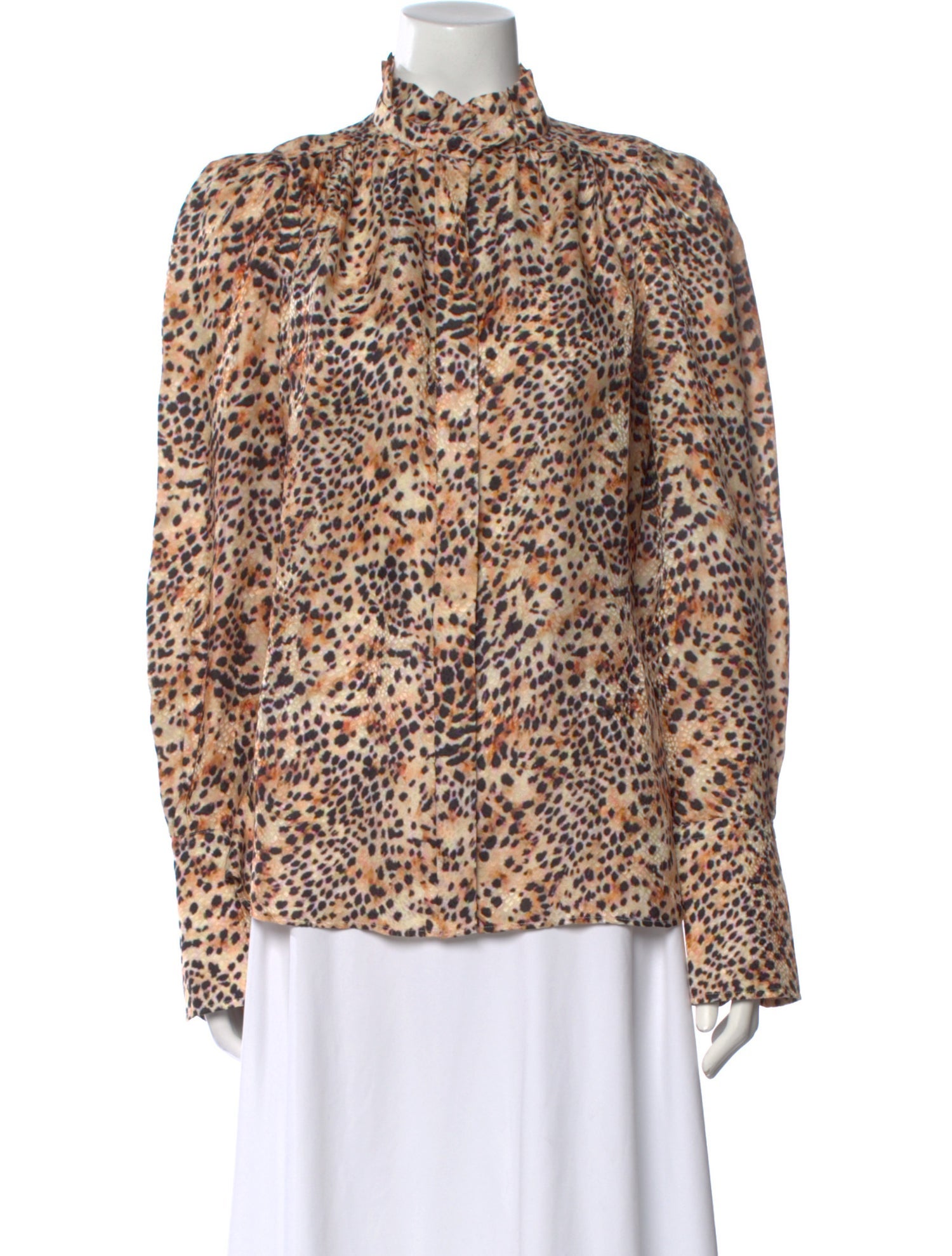 Isabel Marant Silk Animal Print Blouse