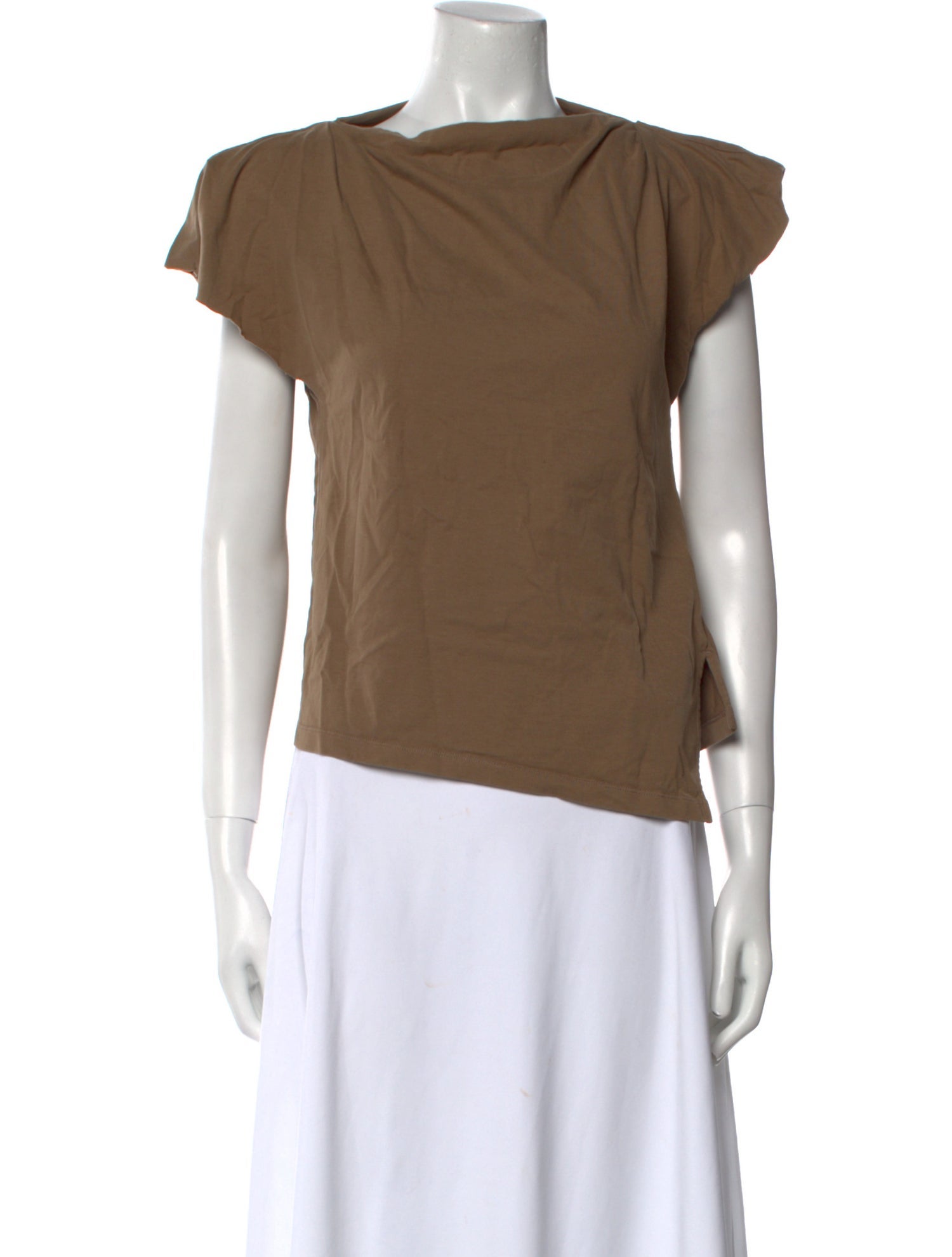 Isabel Marant Cowl Neck Short Sleeve Top