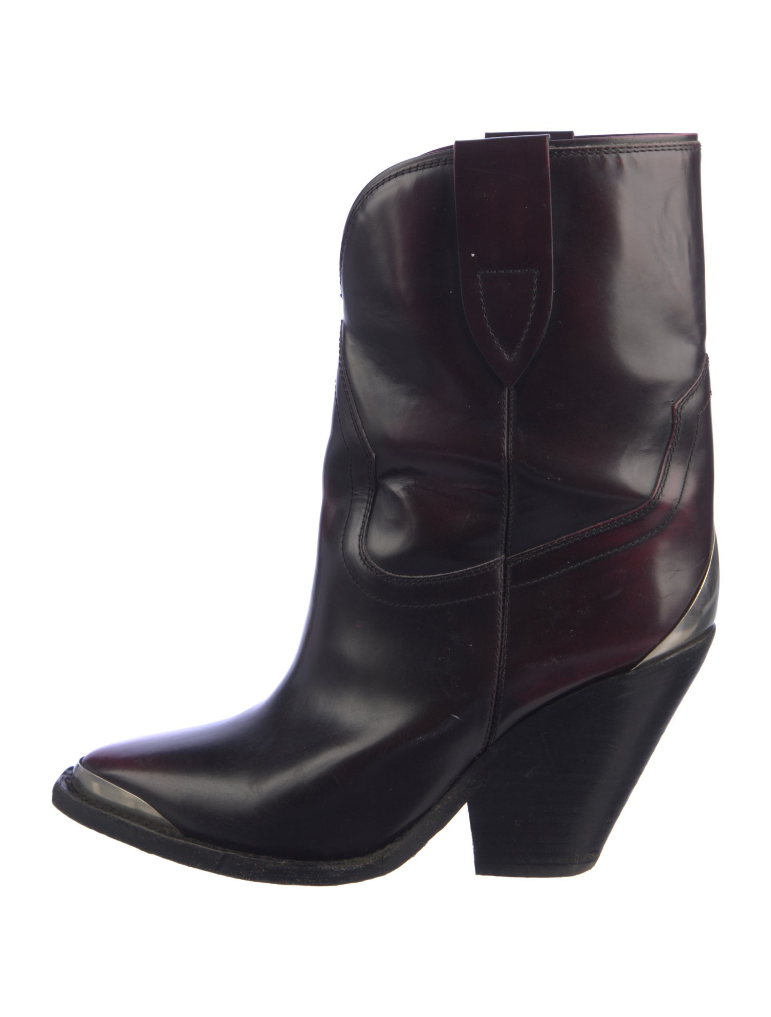 Isabel Marant Patent Leather Western Boots