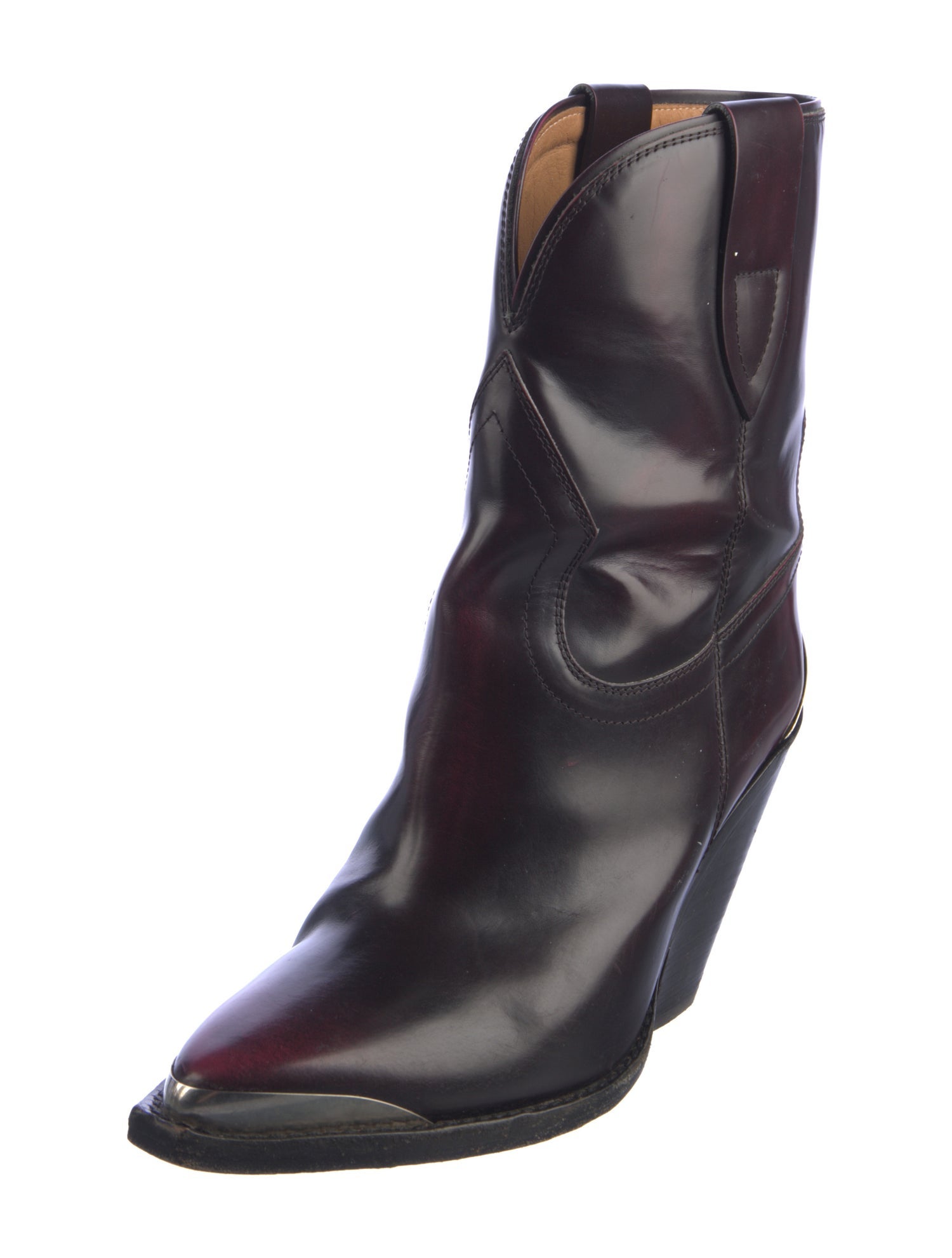 Isabel Marant Patent Leather Western Boots
