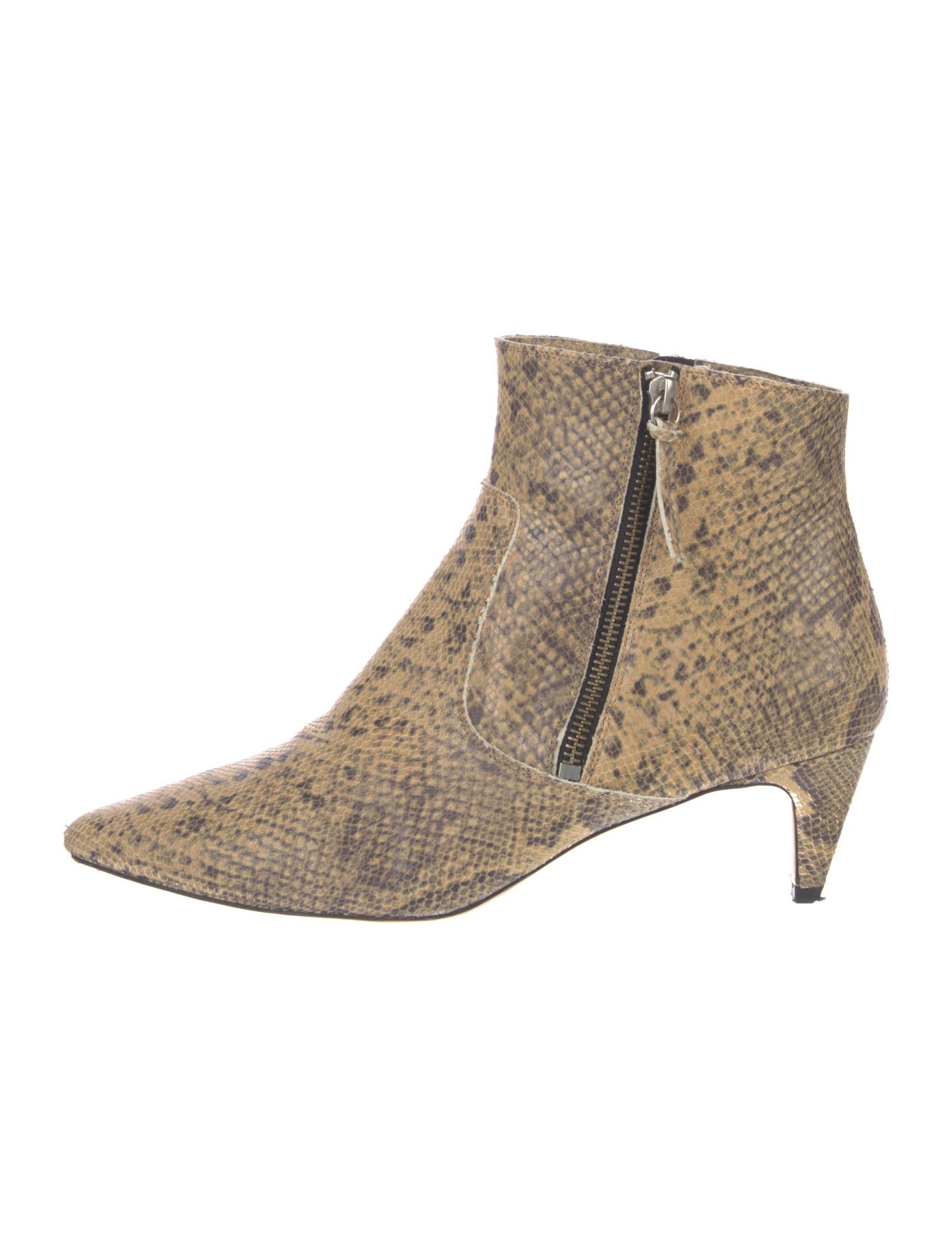 Isabel Marant Embossed Leather Animal Print Boots