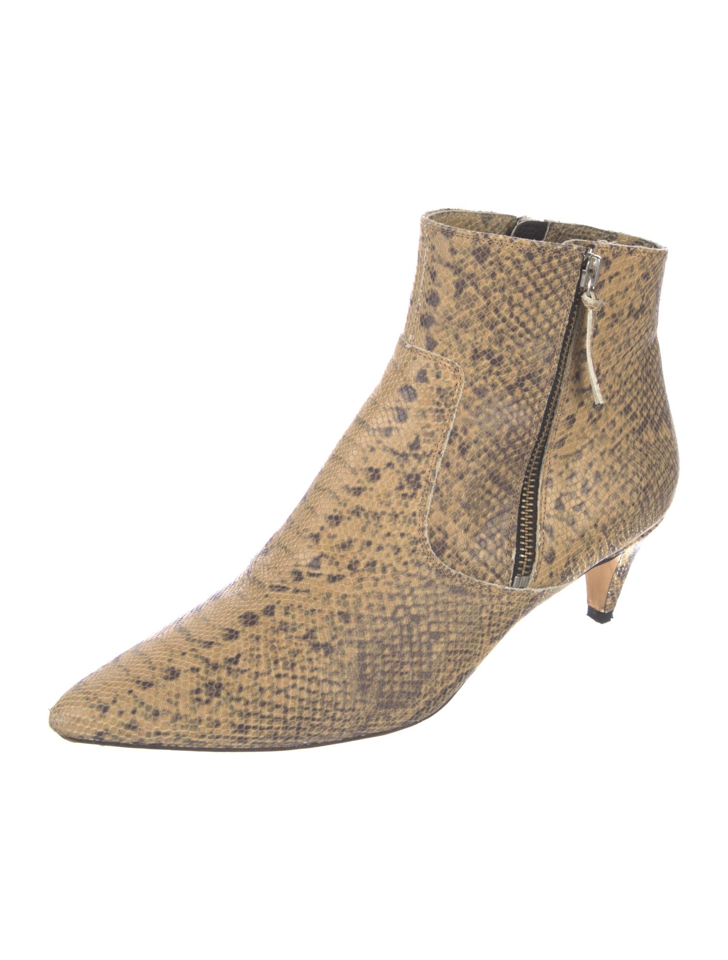 Isabel Marant Embossed Leather Animal Print Boots