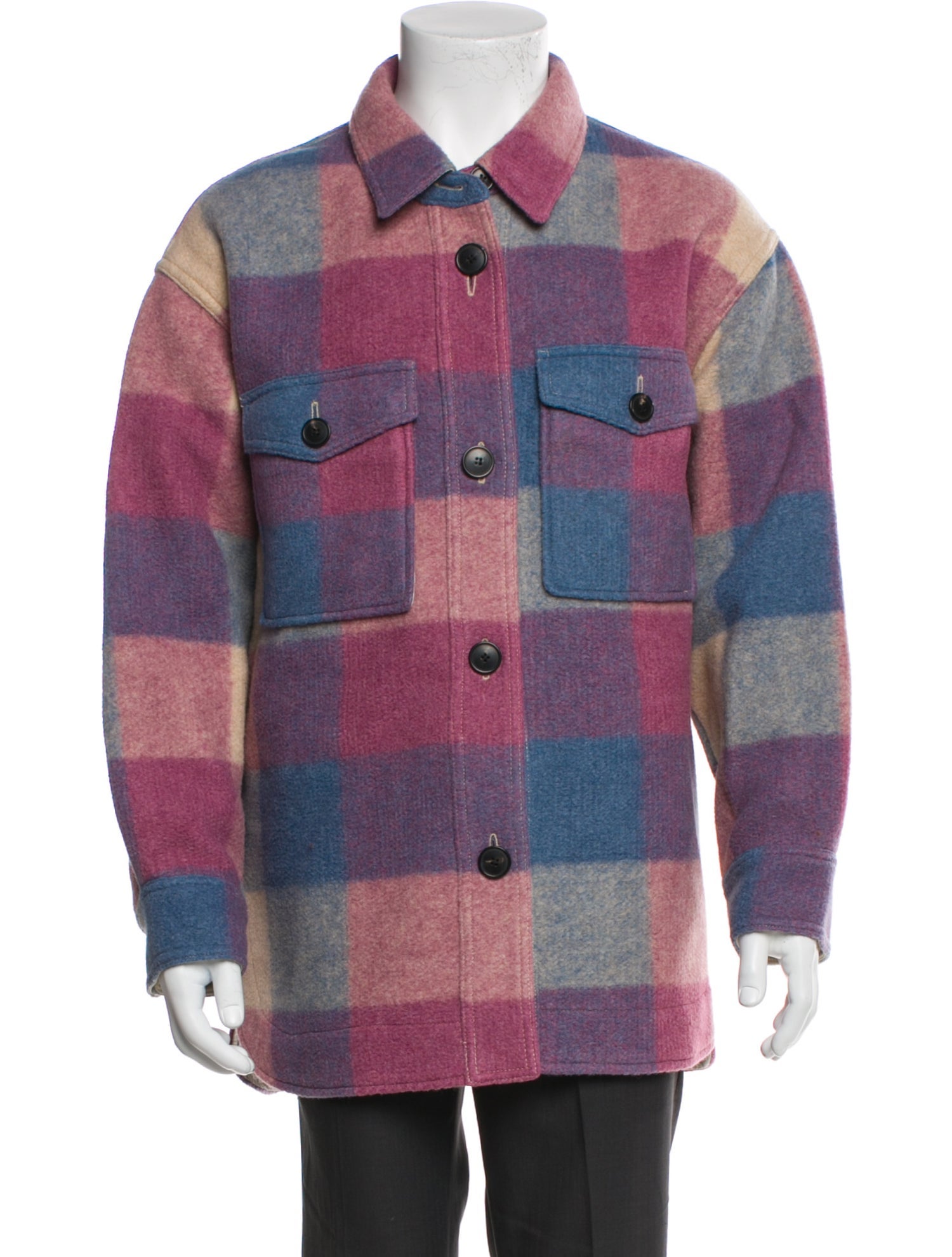 Étoile Isabel Marant Plaid Print Trucker Jacket