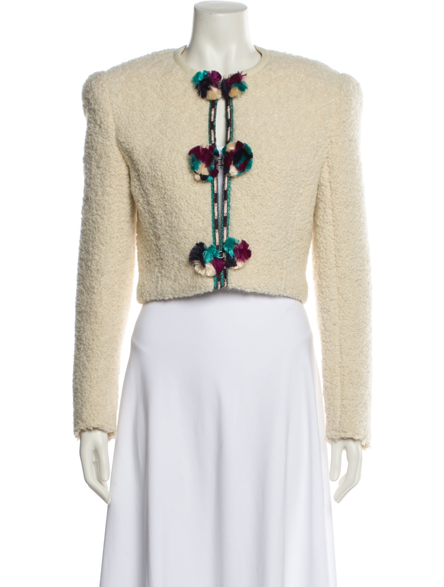 Isabel Marant Wool Tweed Pattern Evening Jacket