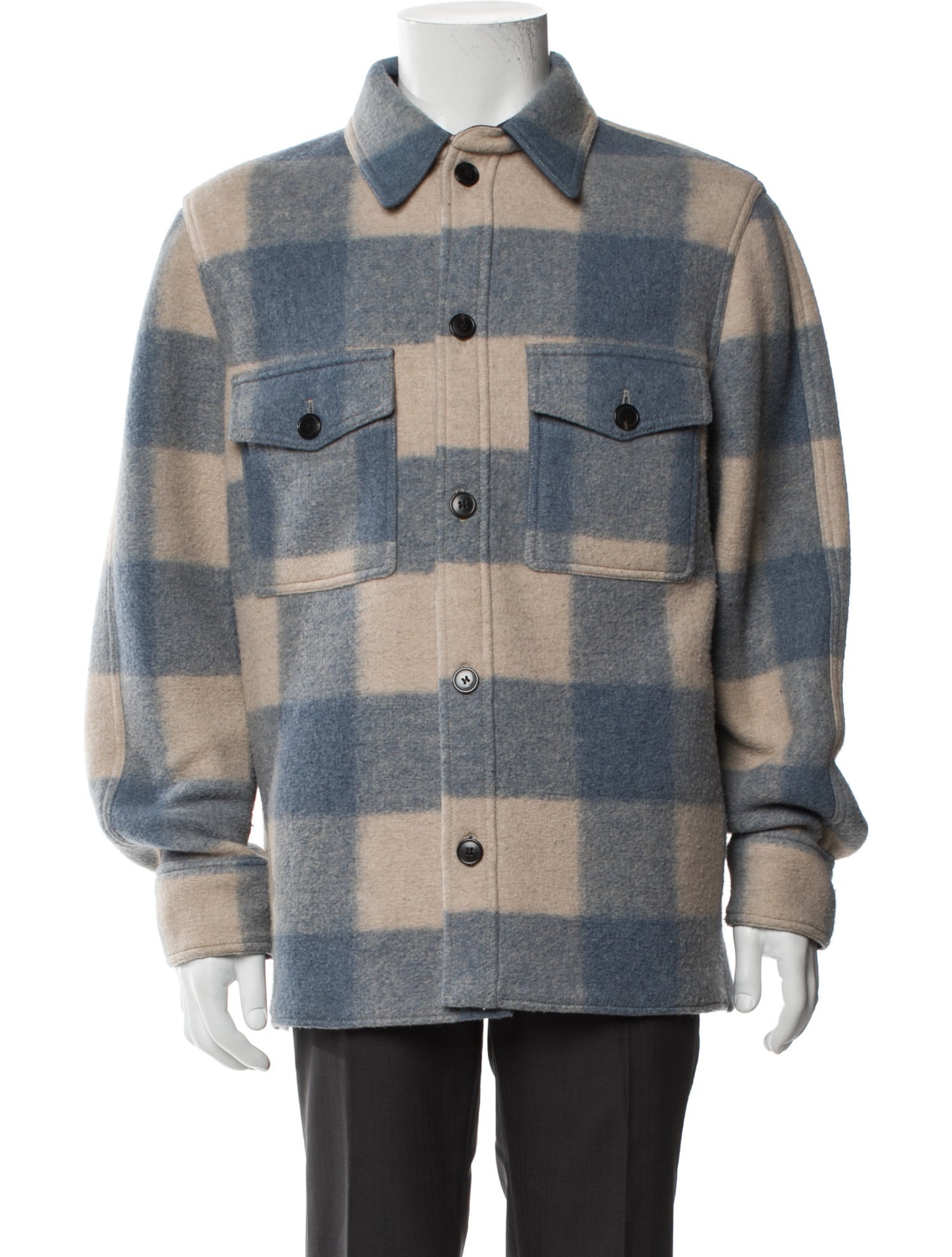 Isabel Marant Plaid Print Utility Jacket