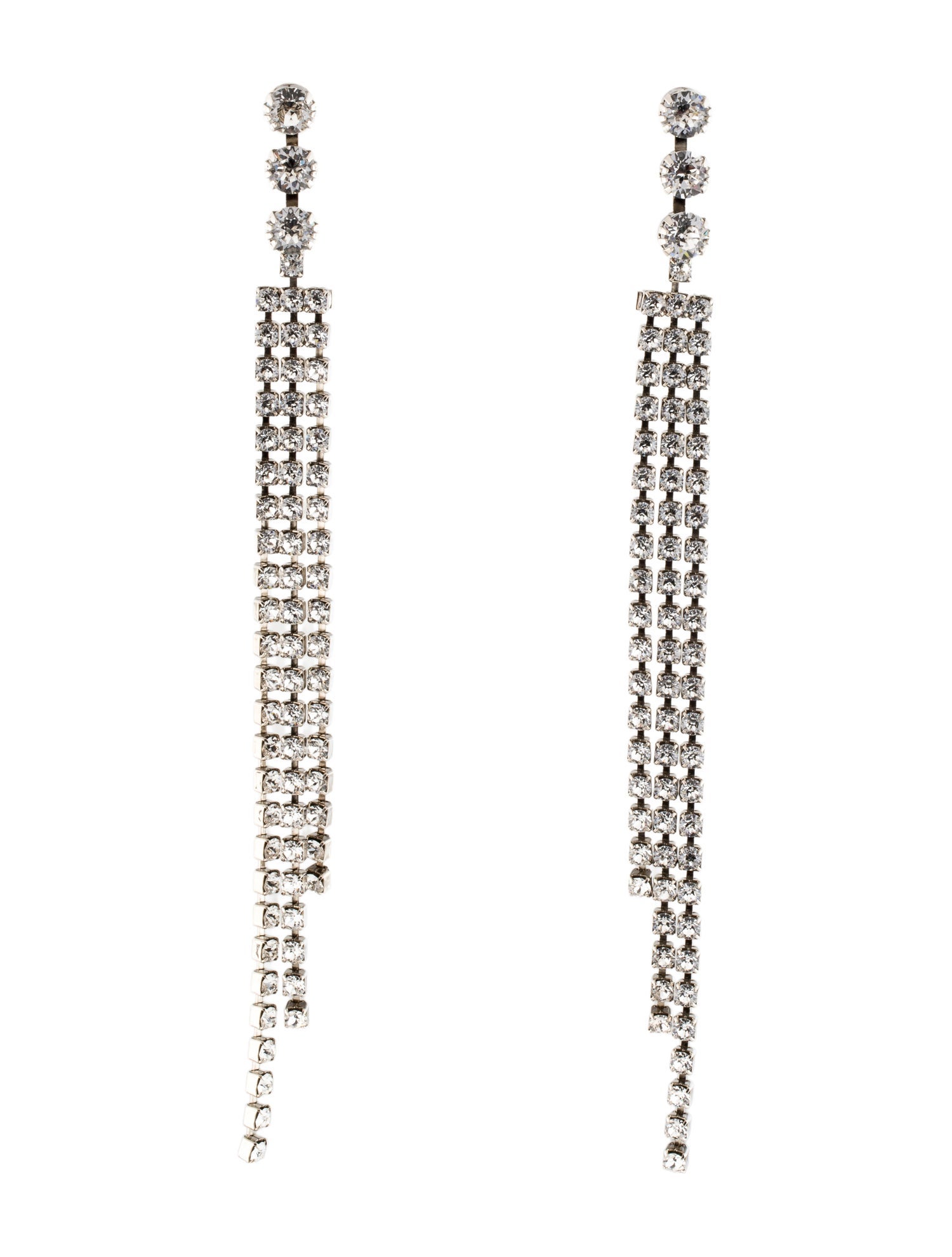 Isabel Marant Crystal Long Drop Earrings