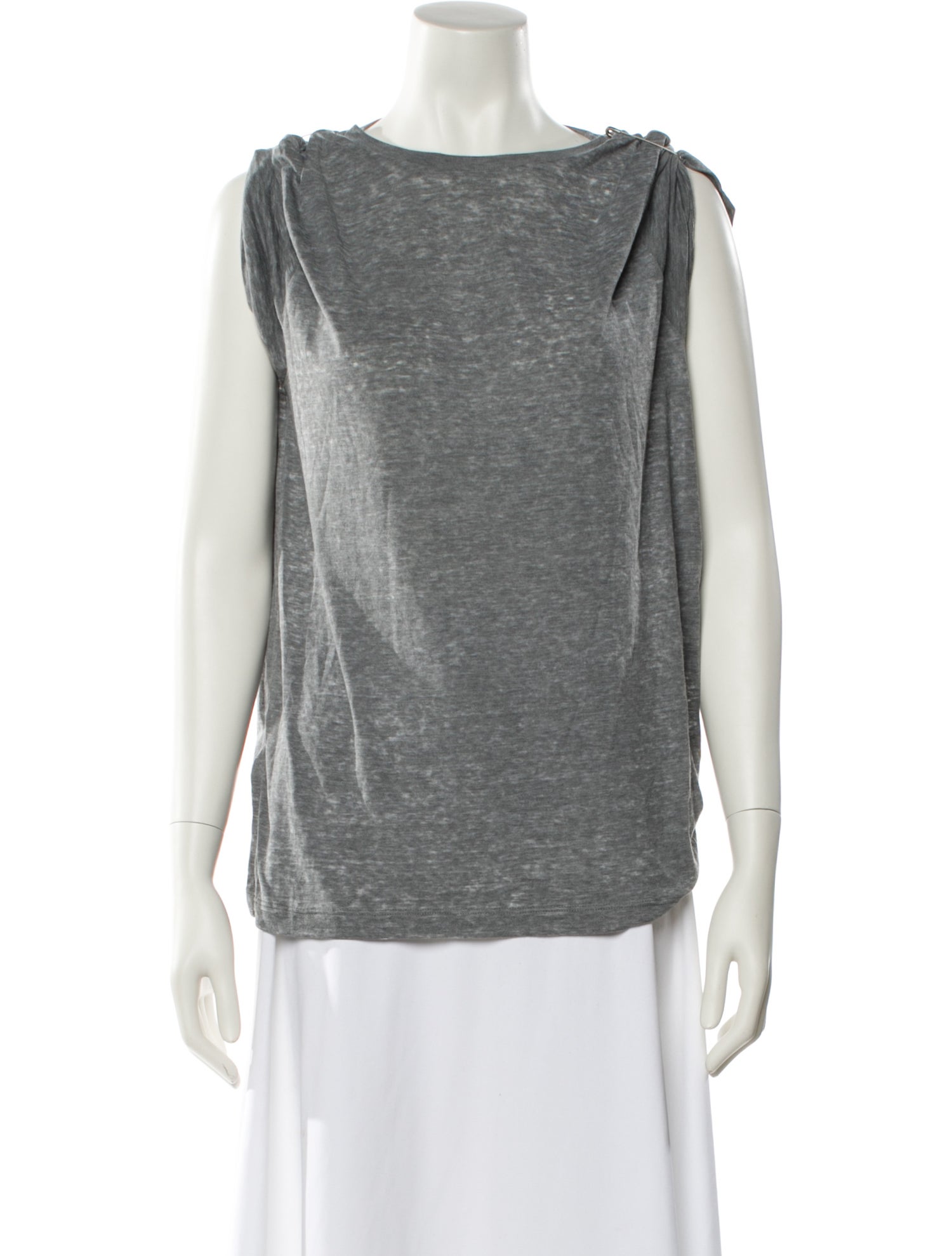Isabel Marant Bateau Neckline Sleeveless Top