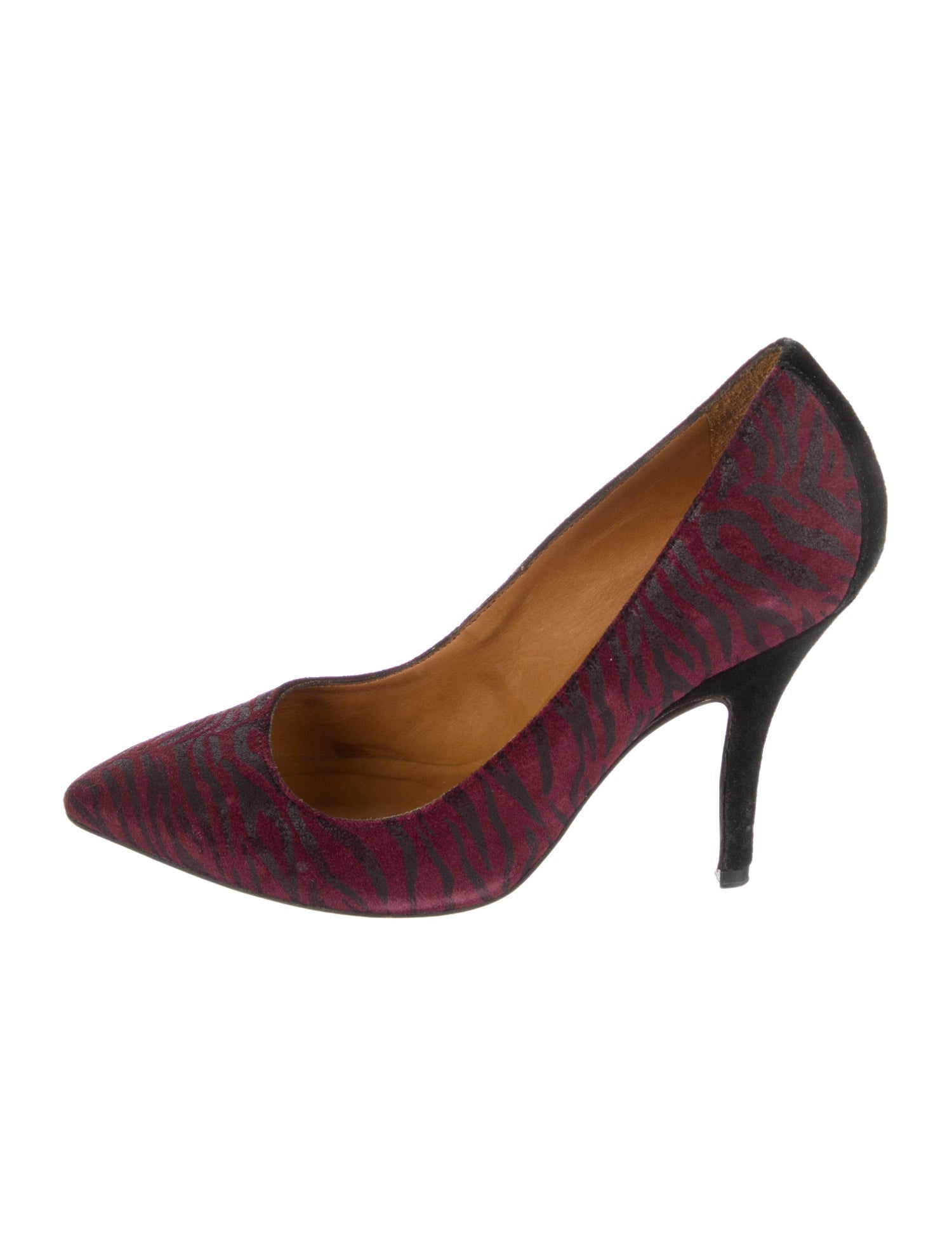Isabel Marant Suede Animal Print Pumps