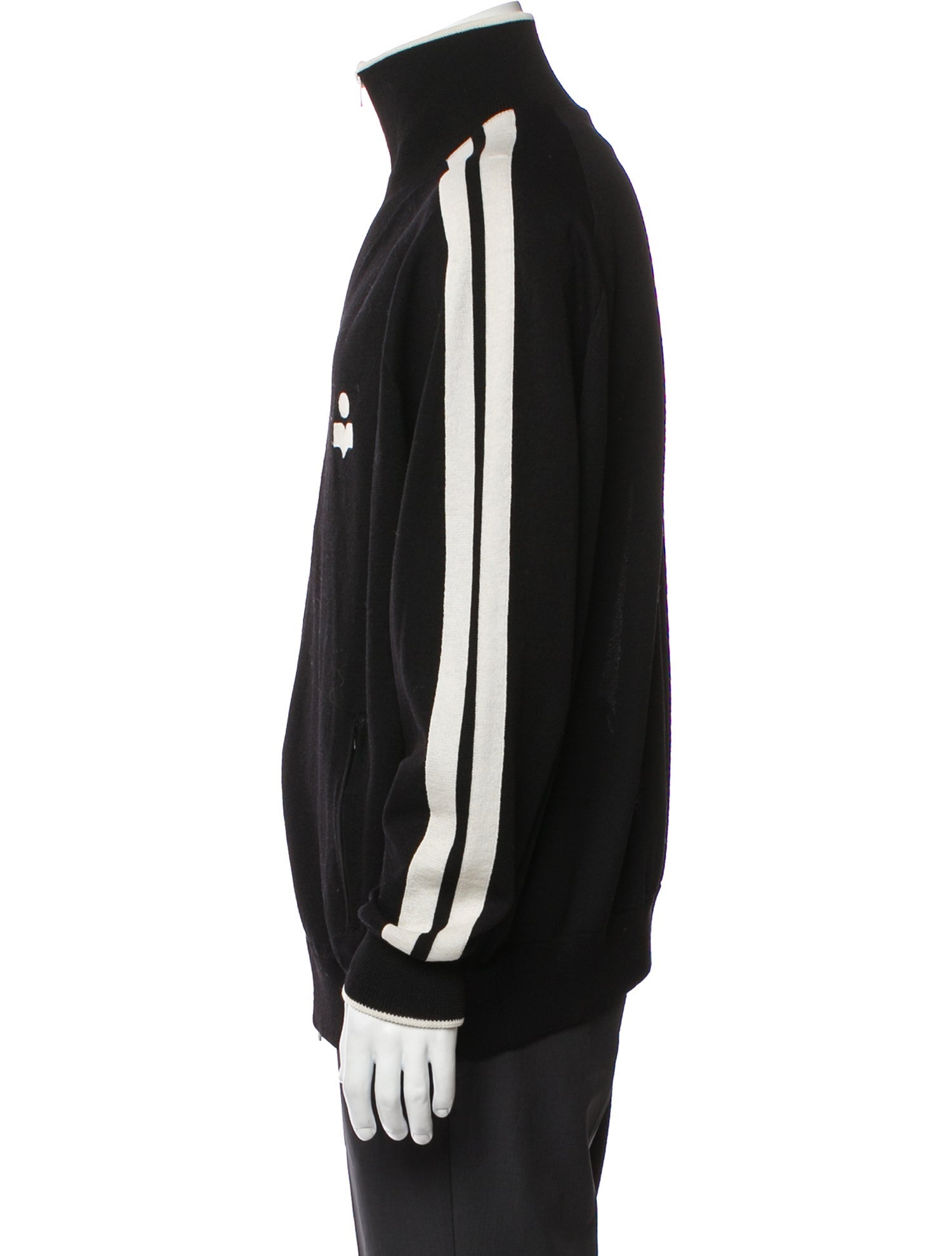 Isabel Marant Graphic Print Mock Neck Cardigan