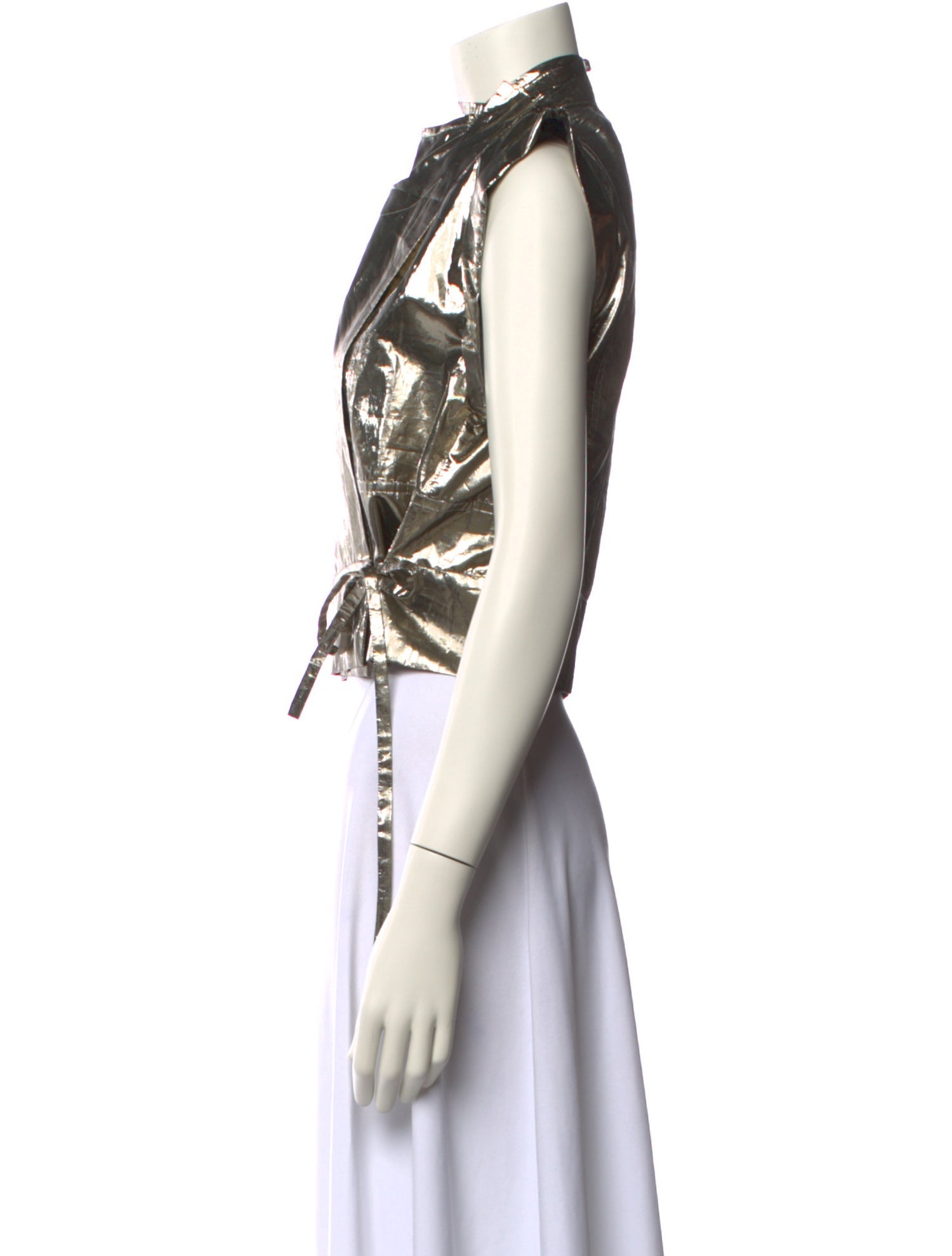 Isabel Marant Mock Neck Sleeveless Crop Top