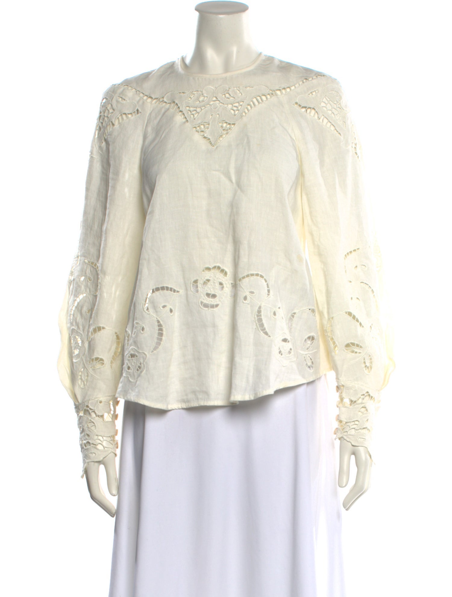 Isabel Marant Linen Mock Neck Sweatshirt