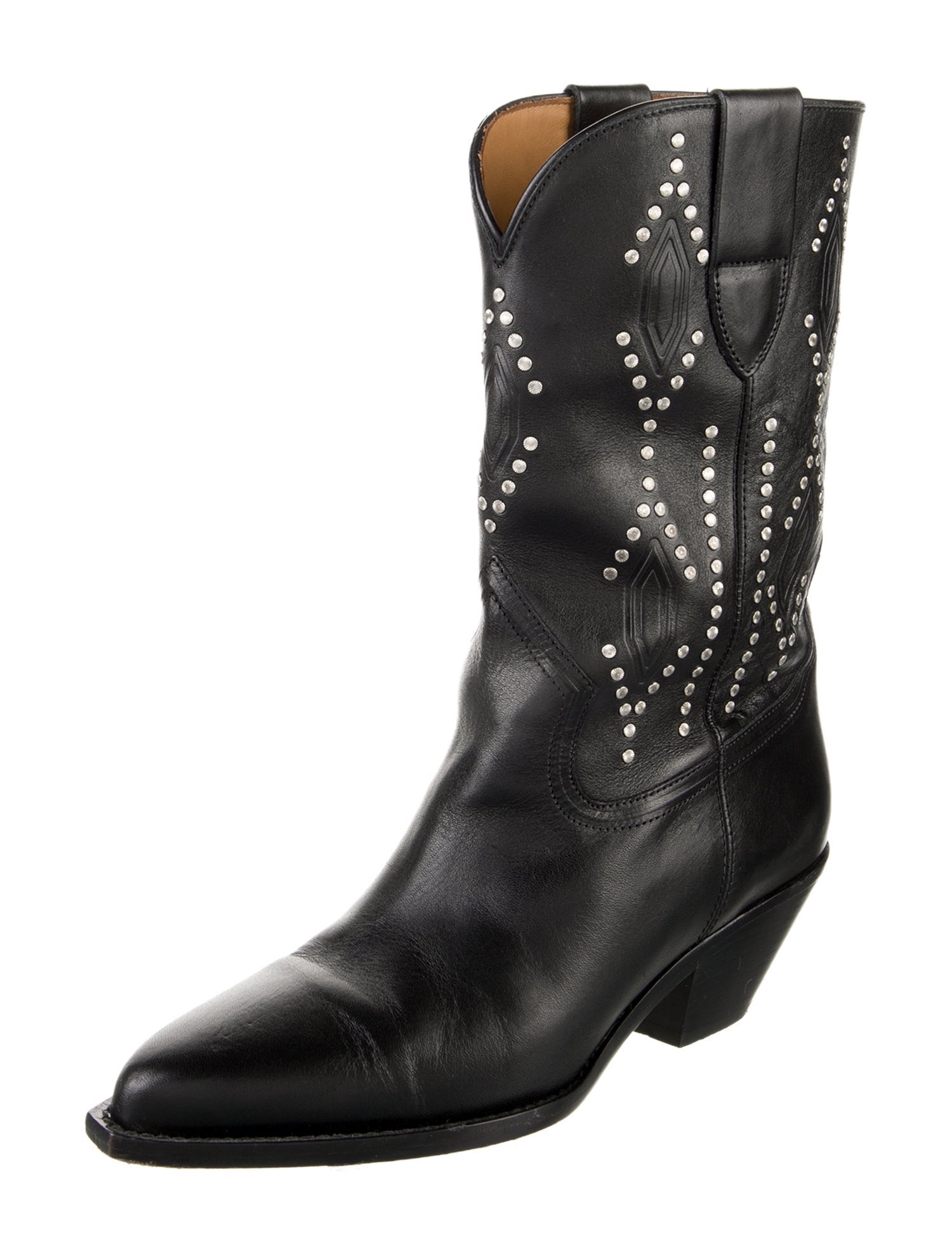 Isabel Marant Leather Western Boots