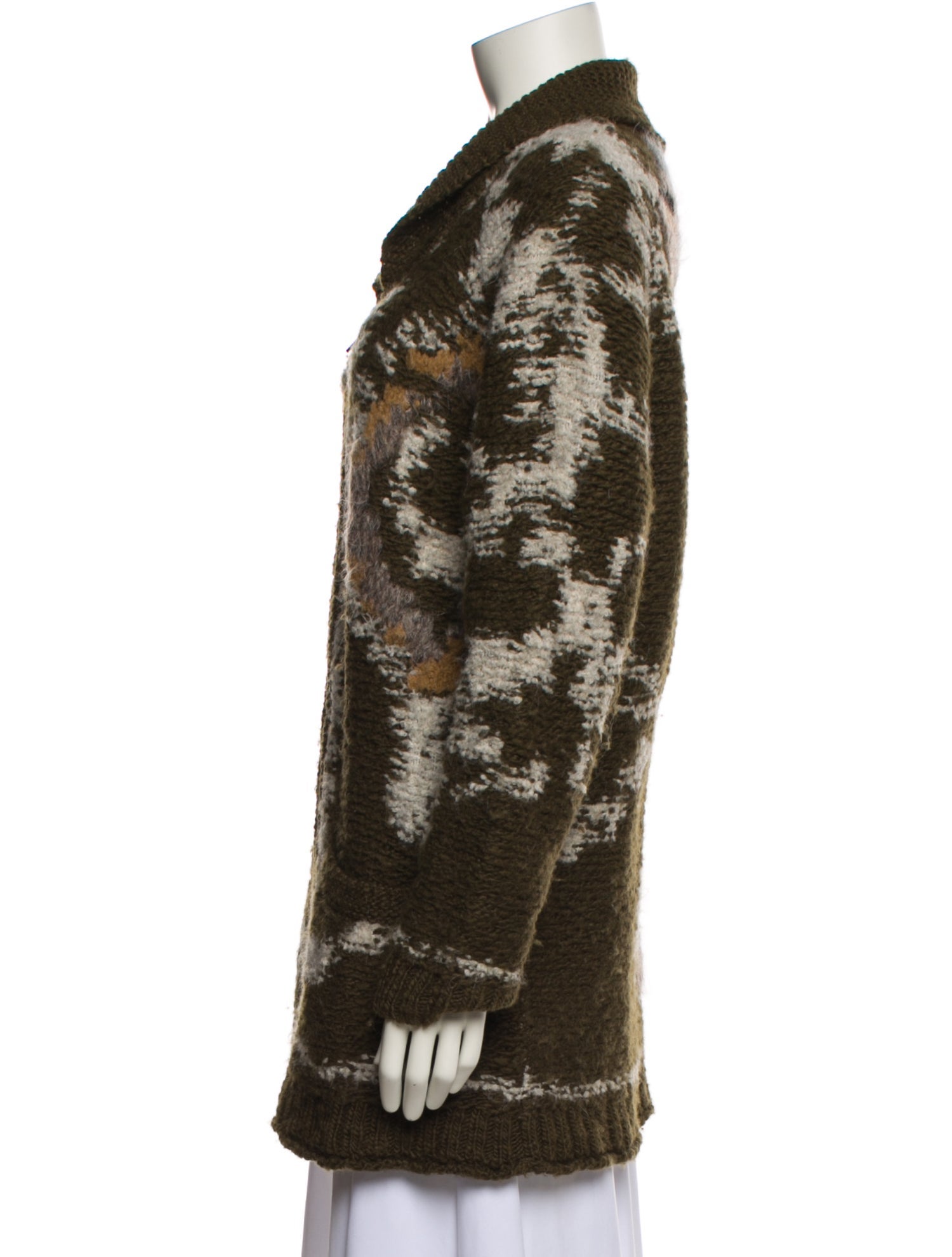 Isabel Marant Wool Printed Fur Jacket