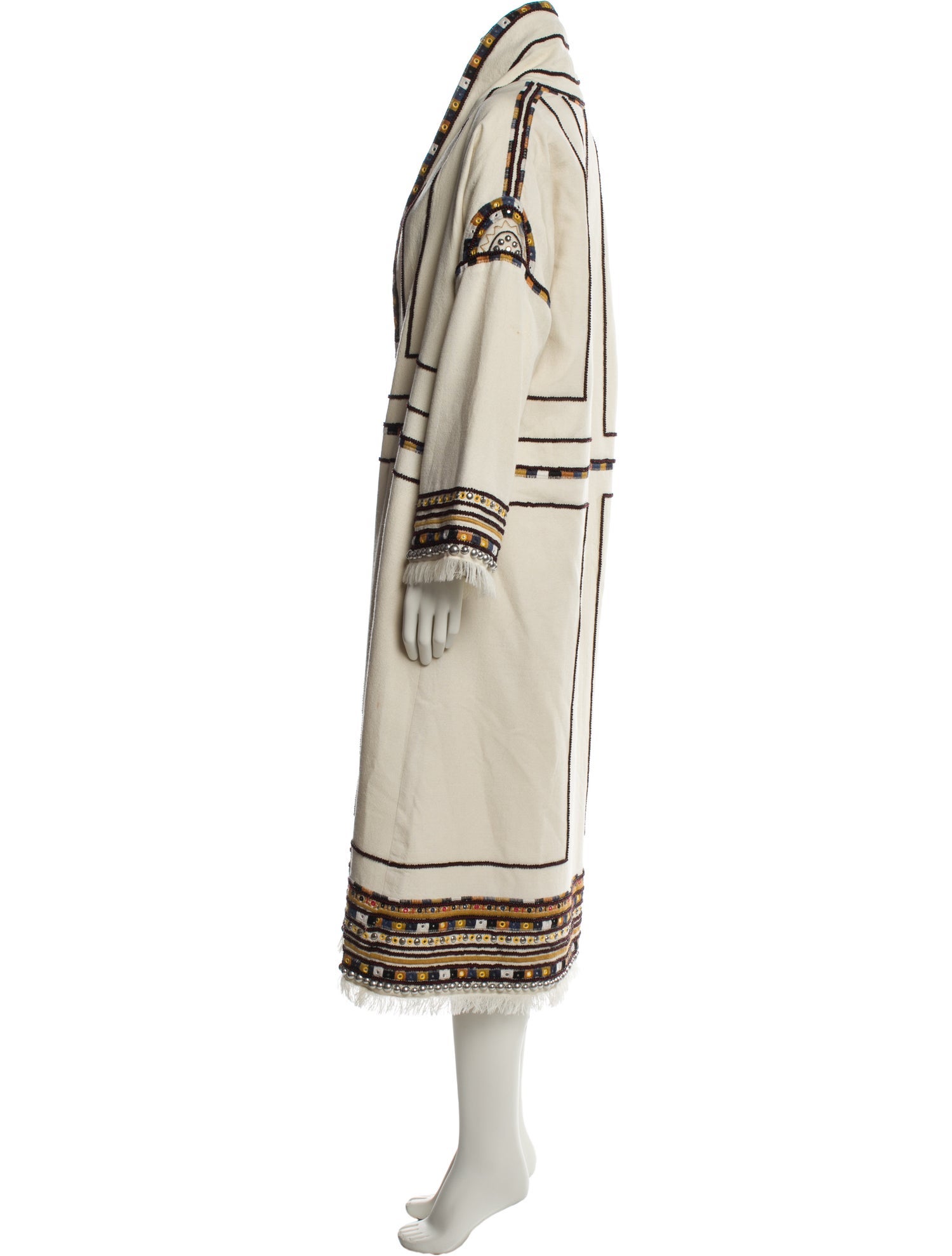 Isabel Marant Wool Graphic Print Coat