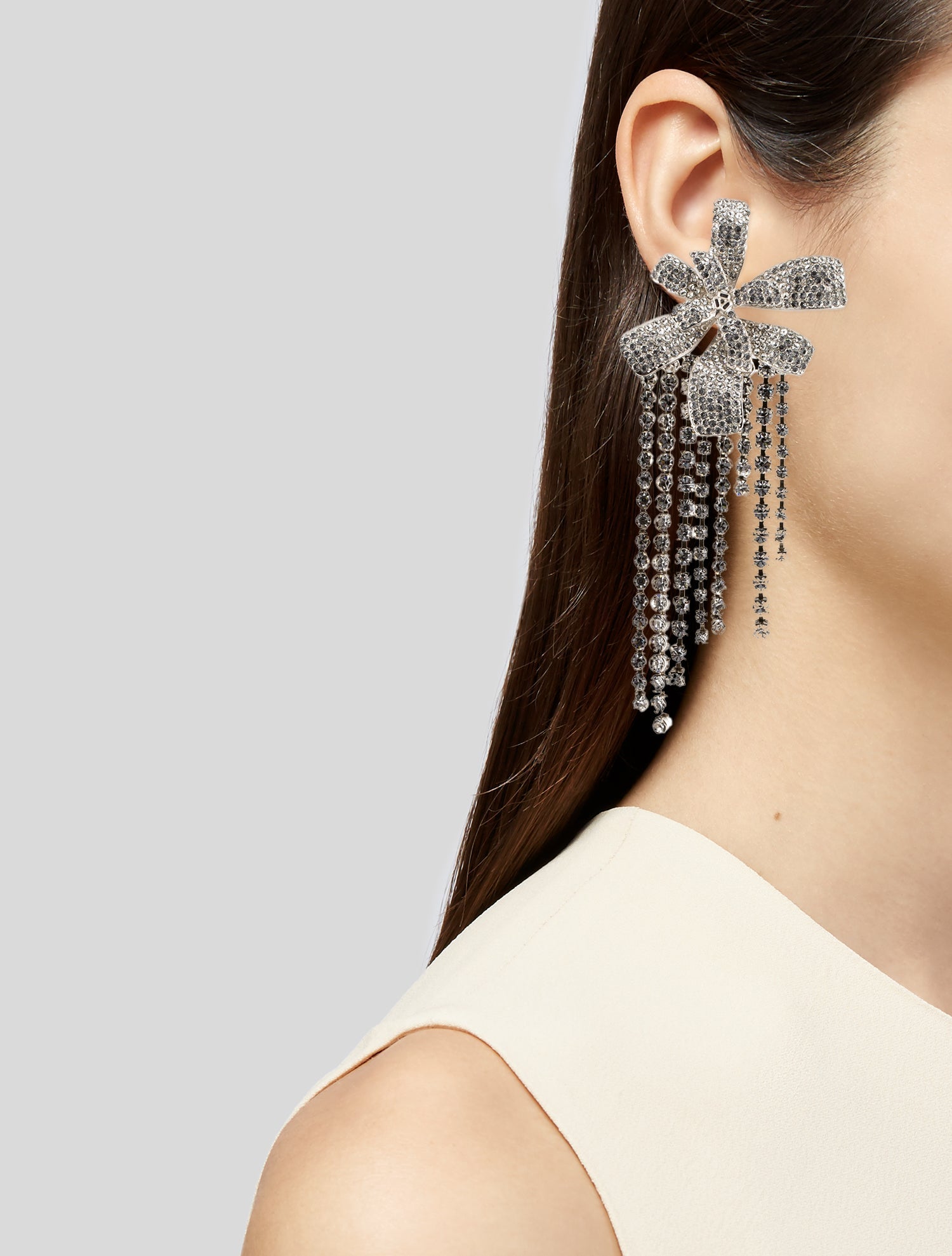Isabel Marant Crystal Embellished Clip-On Single Earring