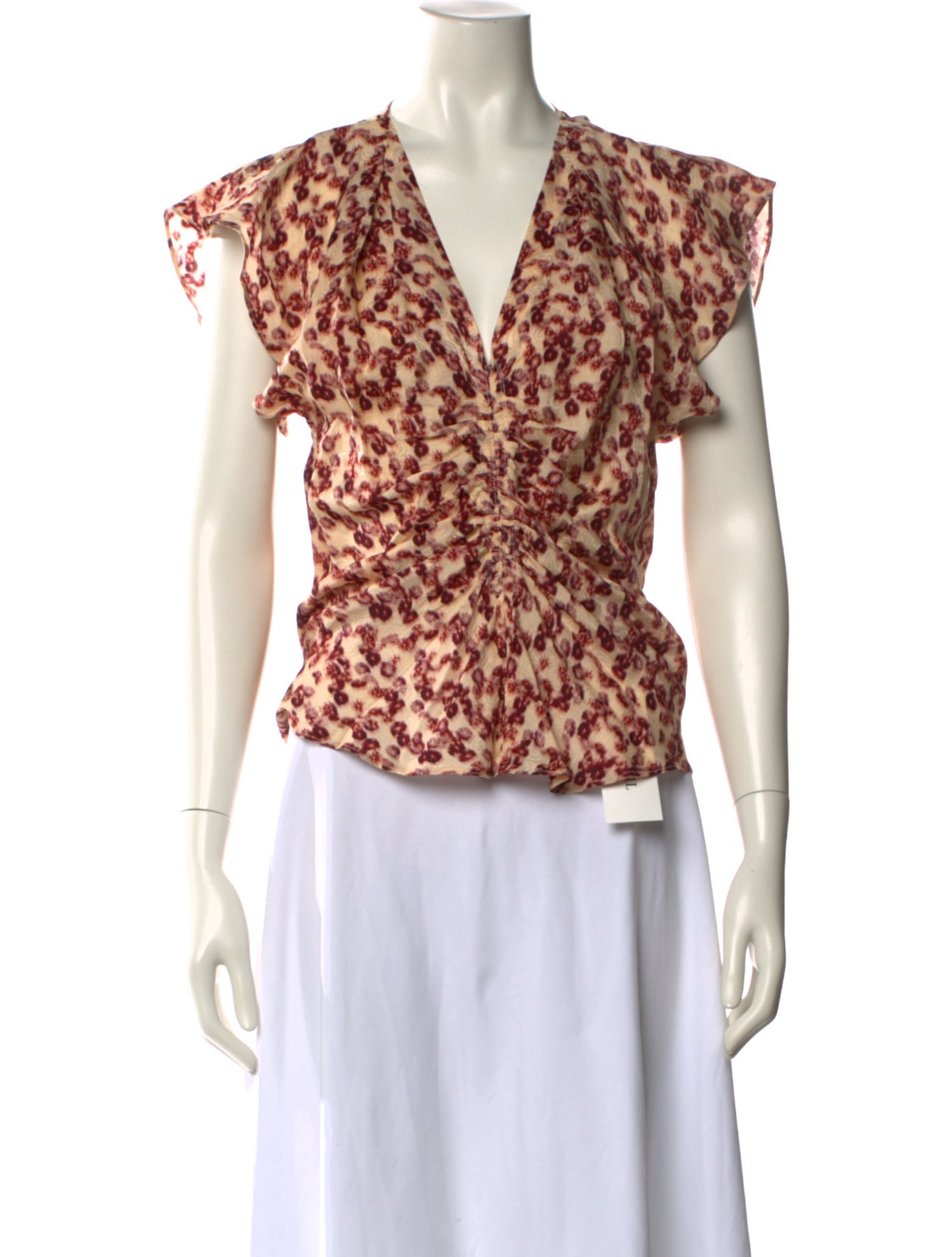 Isabel Marant Printed V-Neck Blouse