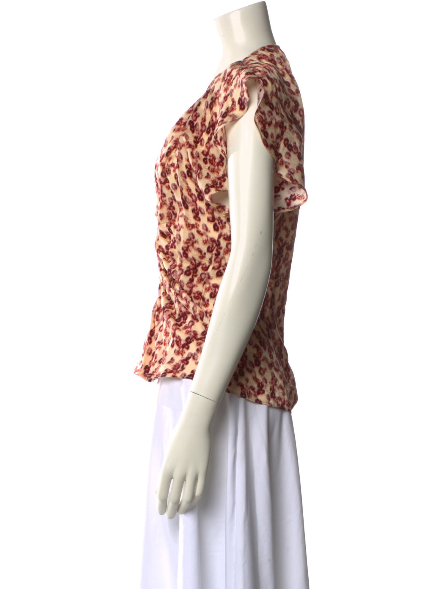 Isabel Marant Printed V-Neck Blouse