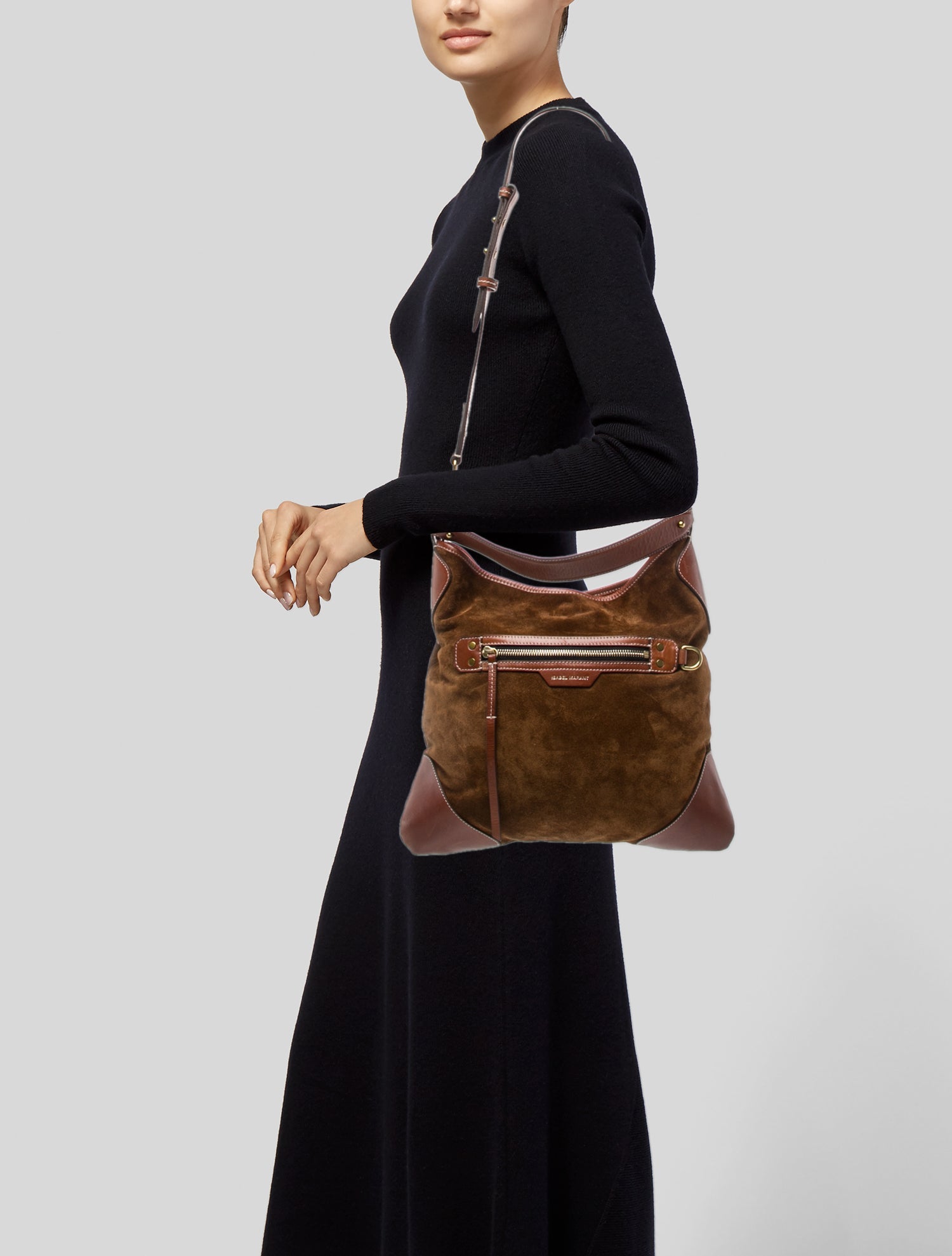 Isabel Marant Suede Top Handle Bag