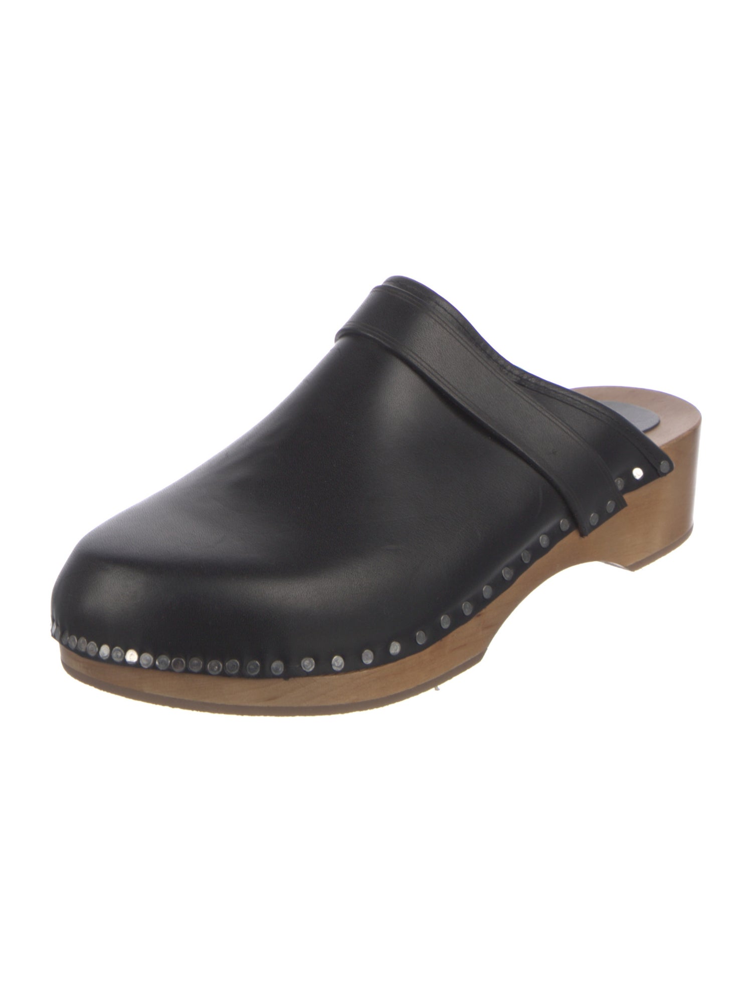 Isabel Marant Leather Studded Accents Mules