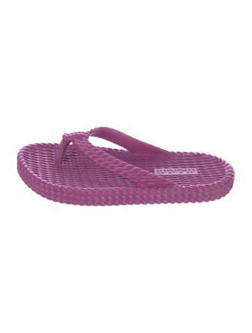 Pre-owned Isabel Marant Rubber Flip Flops In Purple