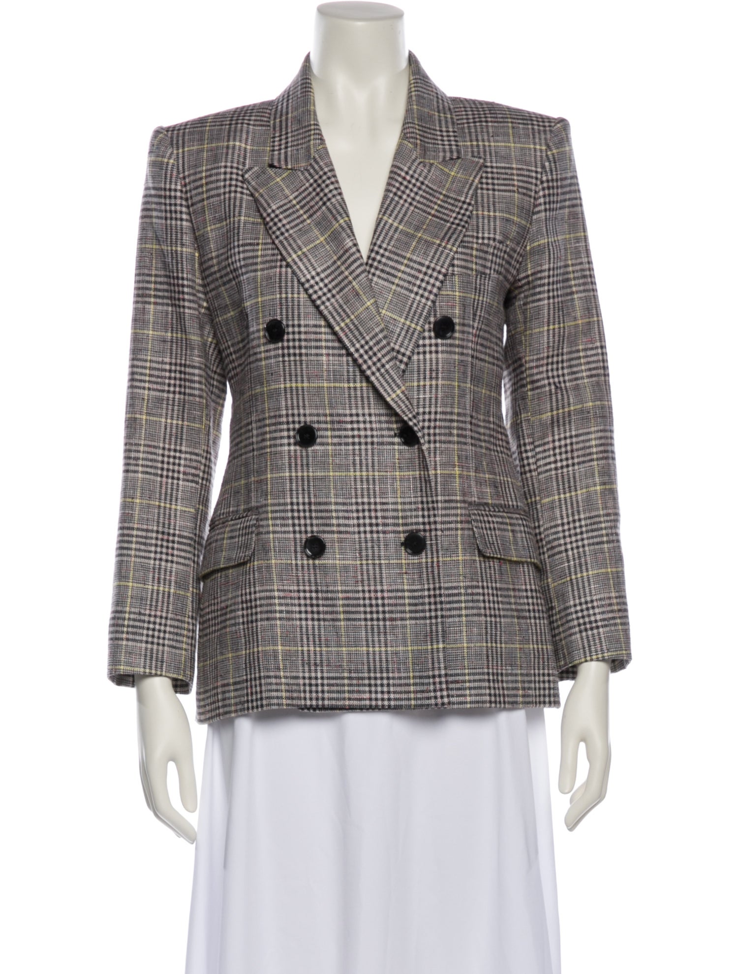 Isabel Marant Plaid Print Blazer