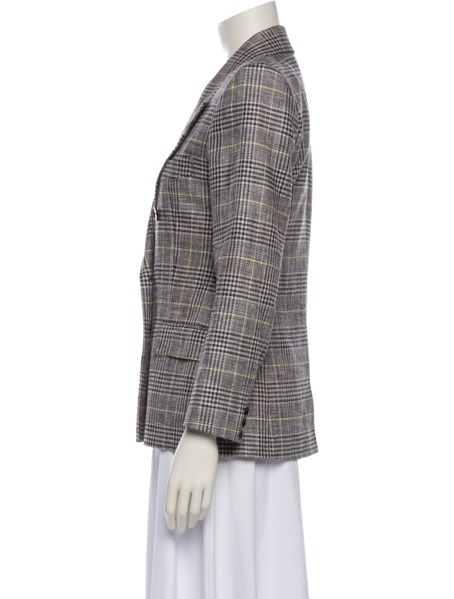 Isabel Marant Plaid Print Blazer