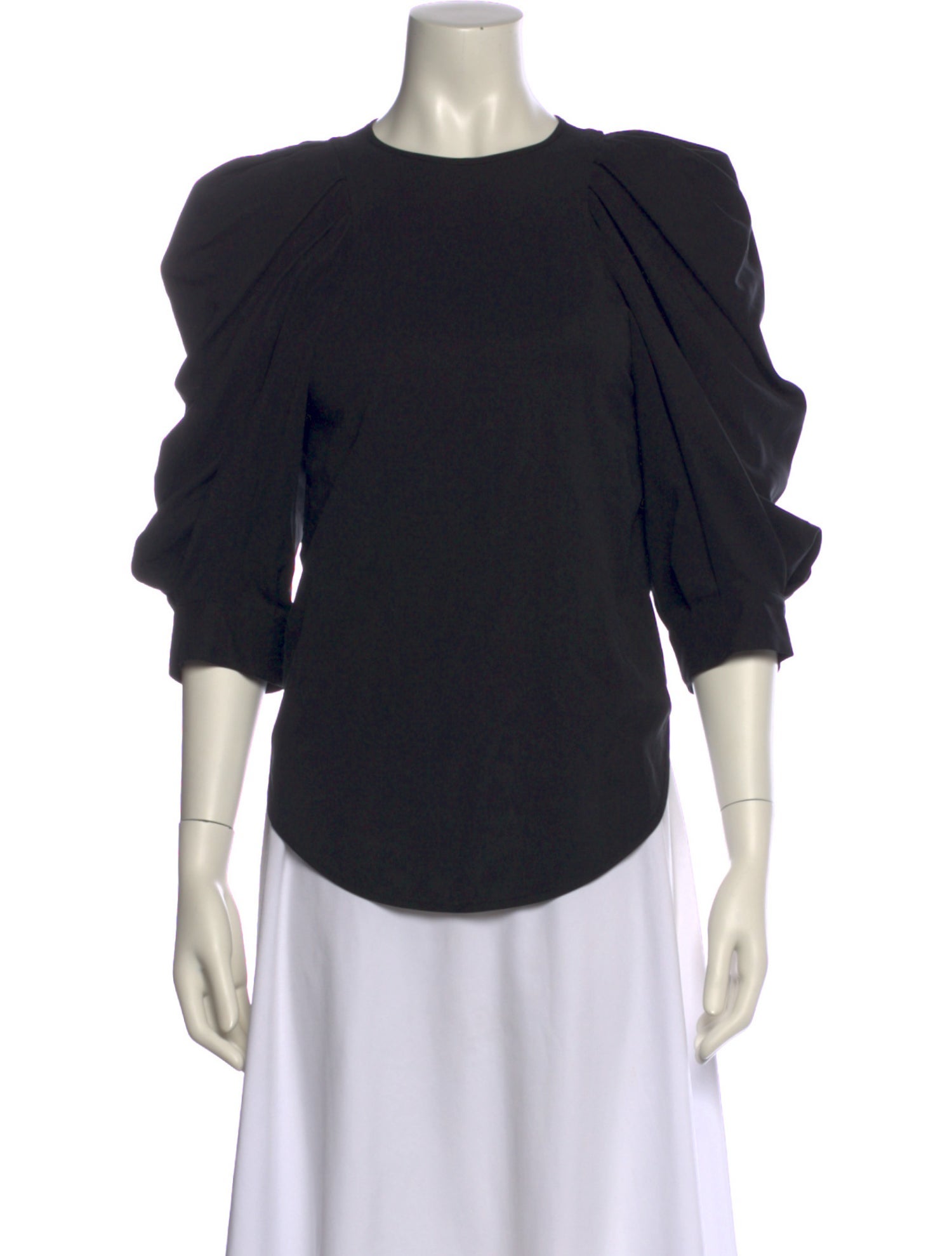 Isabel Marant Crew Neck Three-Quarter Sleeve Top