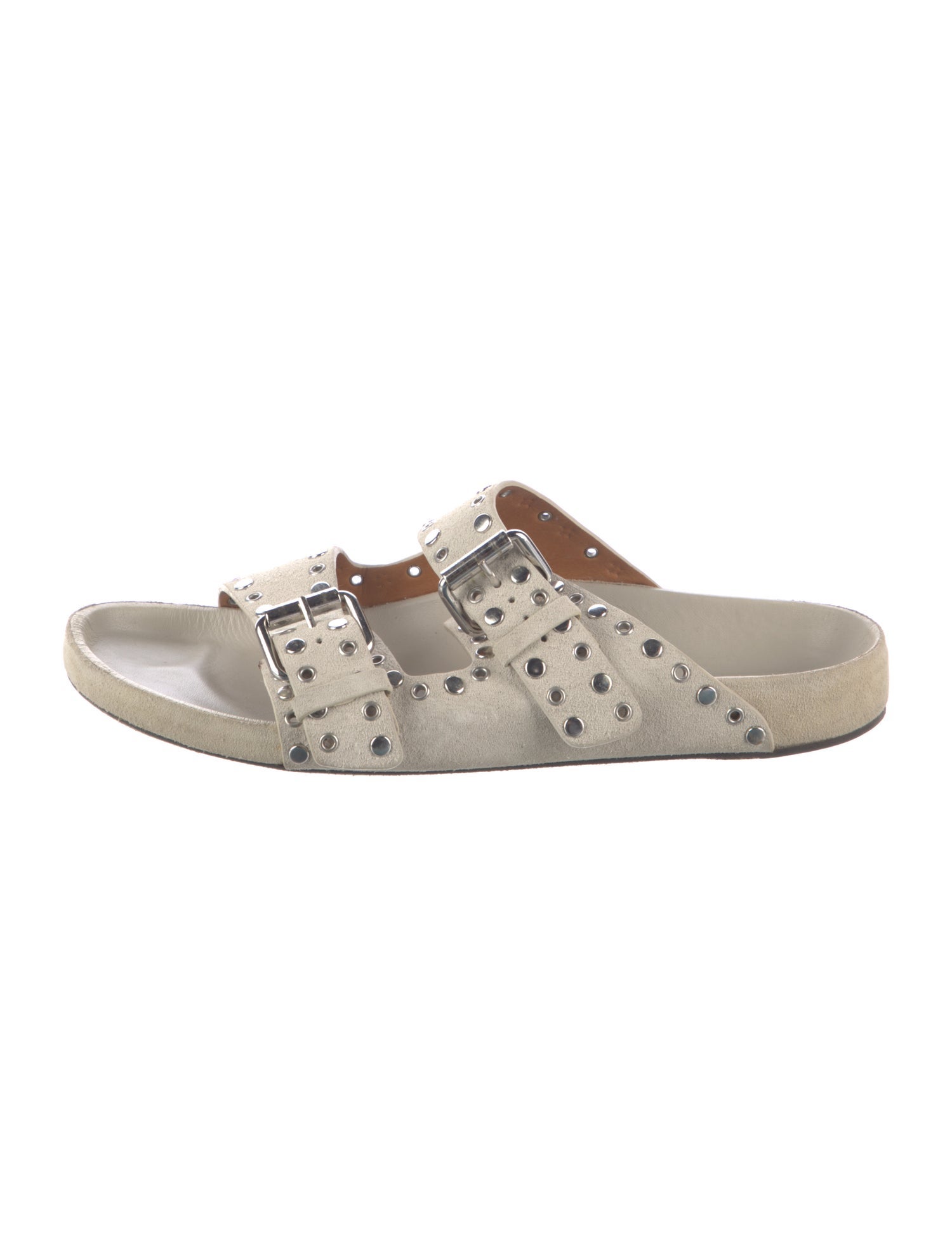 Isabel Marant Suede Studded Accents Slides