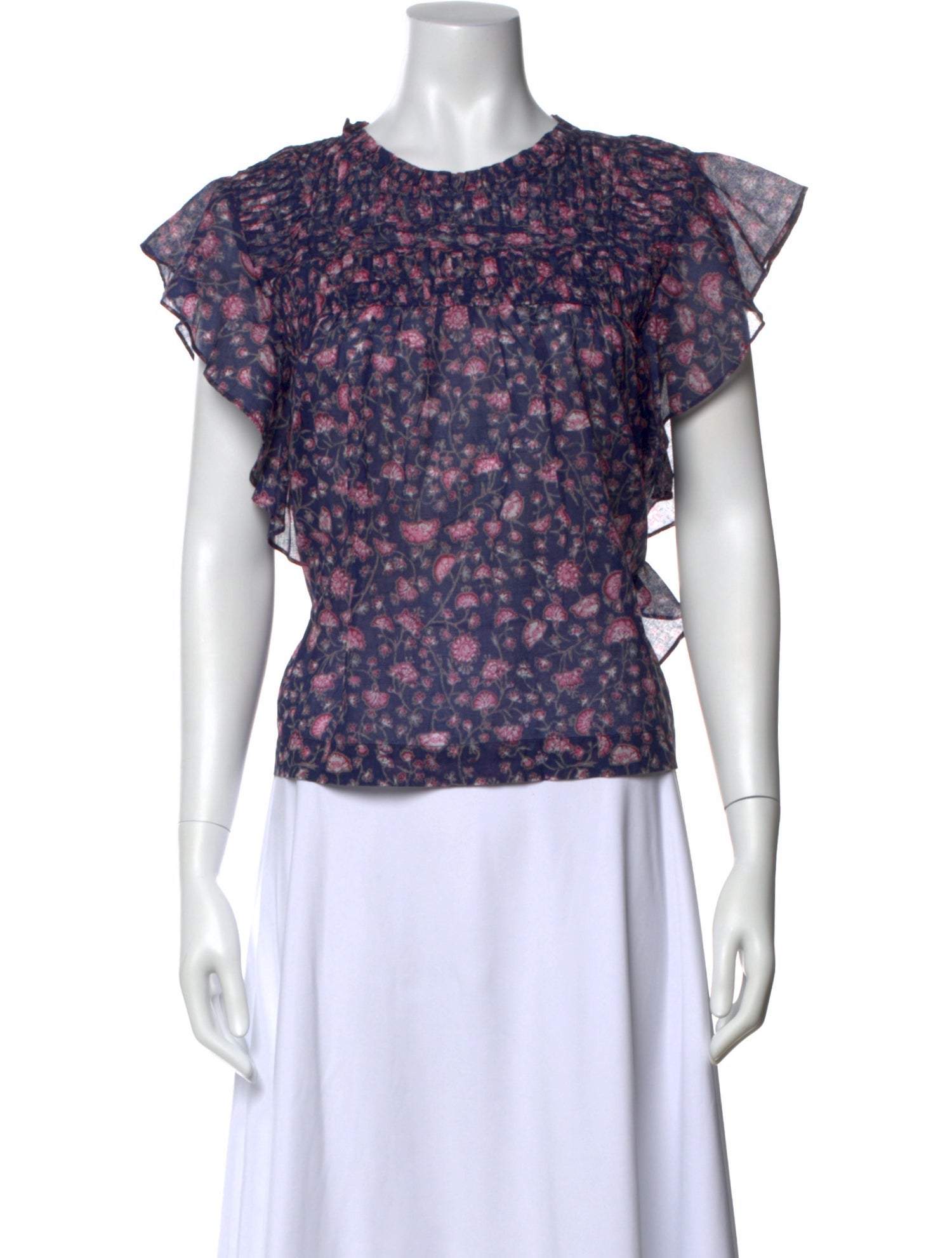 Isabel Marant Floral Print Crew Neck Top
