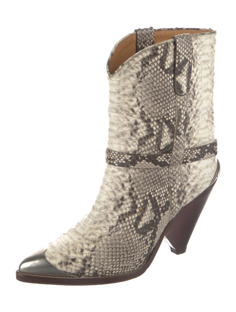 Isabel Marant Python Ankle Boots Brown & Neutrals… - image 2
