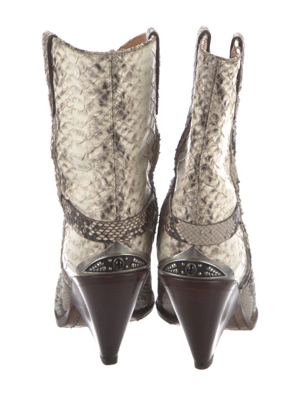 Isabel Marant Python Ankle Boots Brown & Neutrals… - image 4
