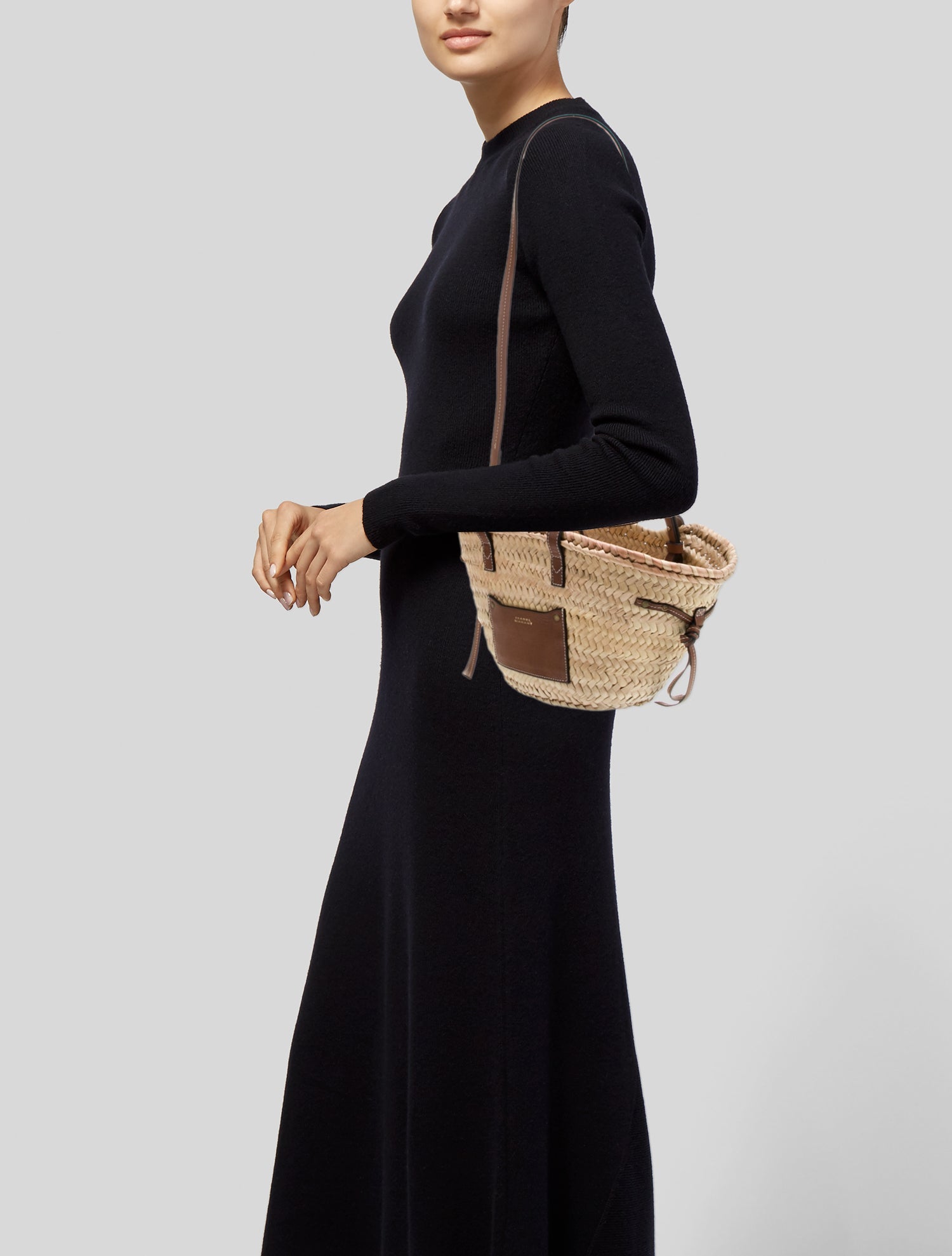 Isabel Marant Straw Top Handle Bag