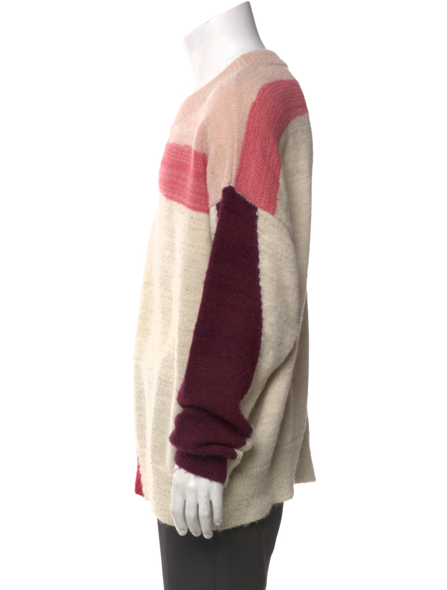 Isabel Marant Colorblock Pattern Crew Neck Pullover