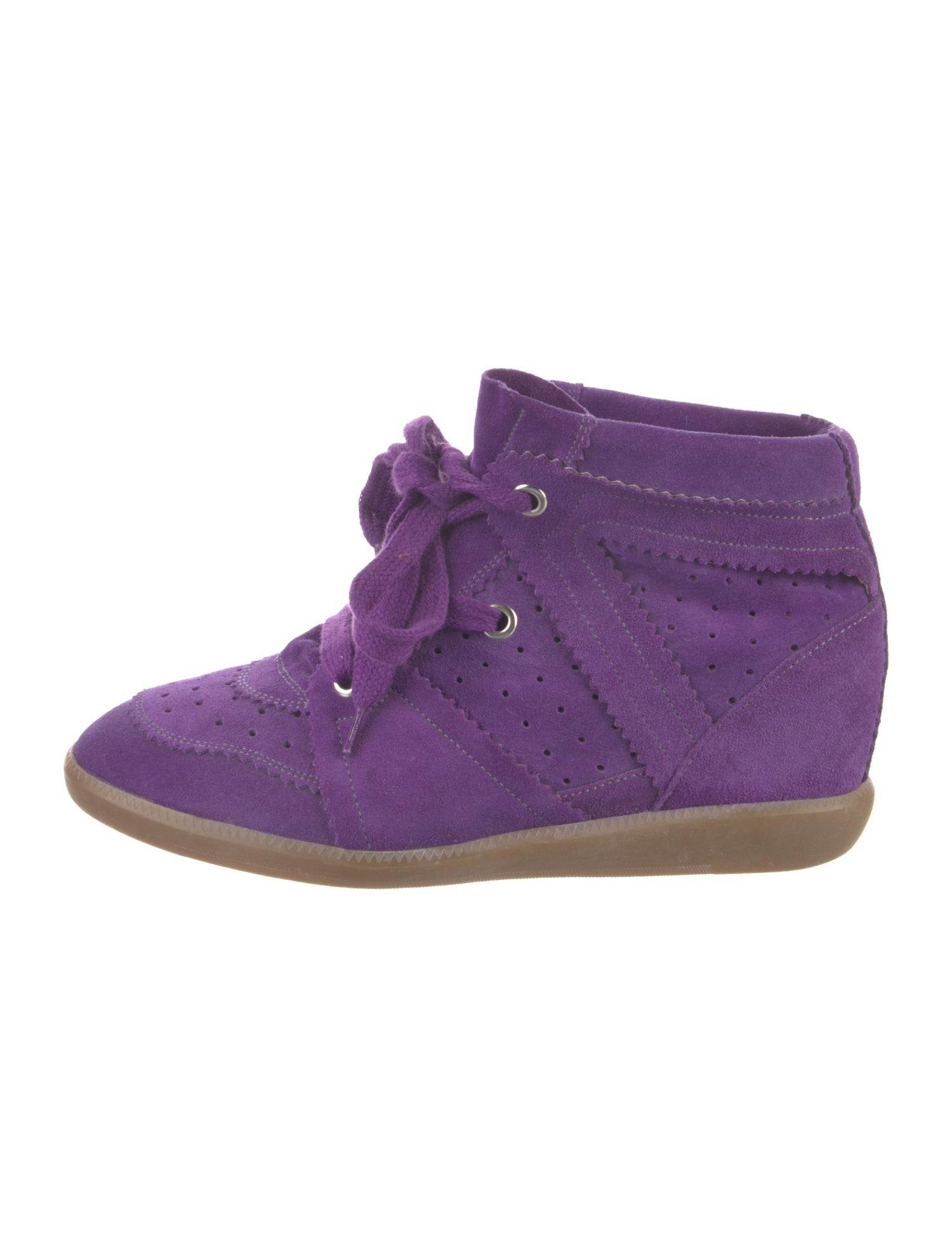Isabel Marant Suede Wedge Sneakers