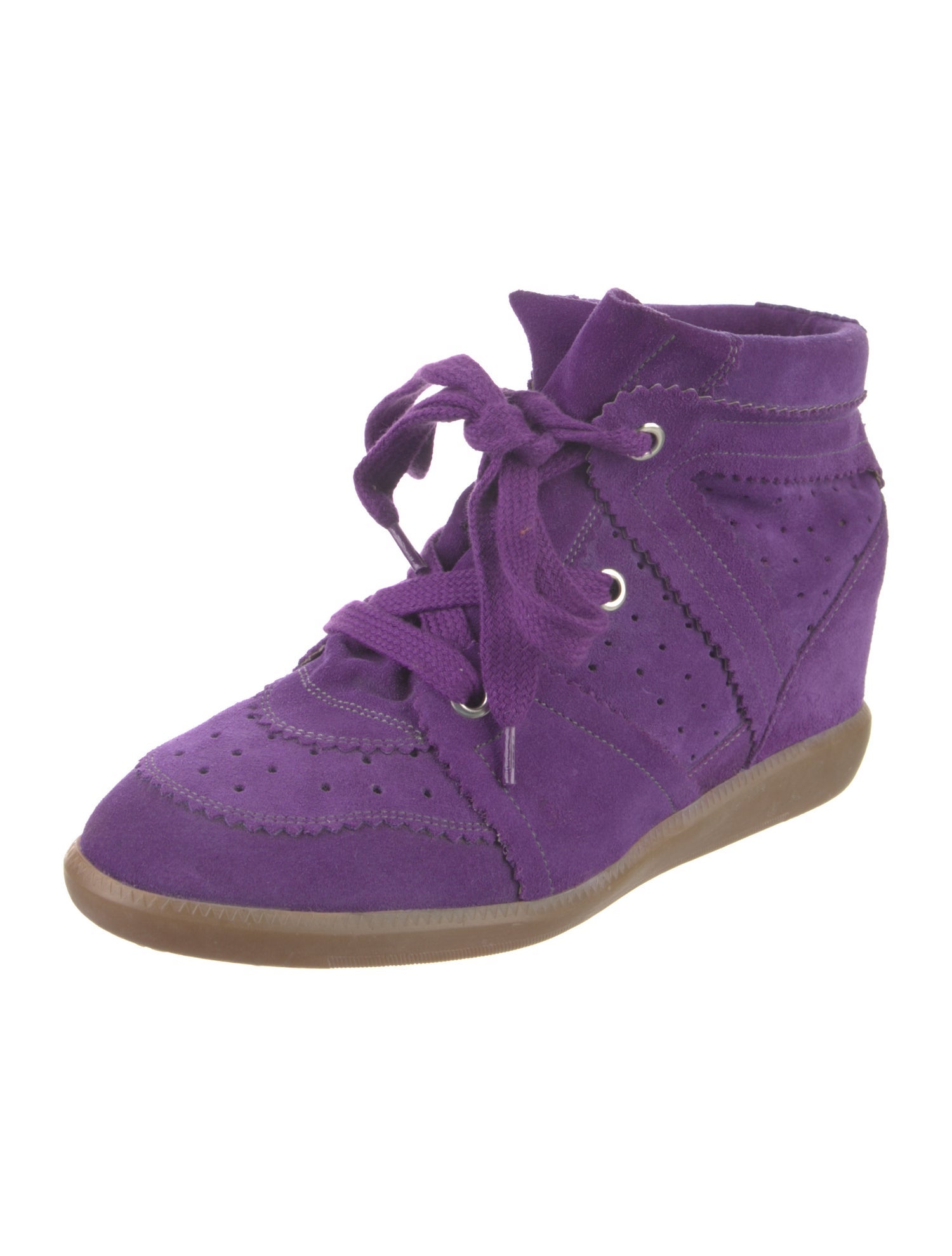 Isabel Marant Suede Wedge Sneakers