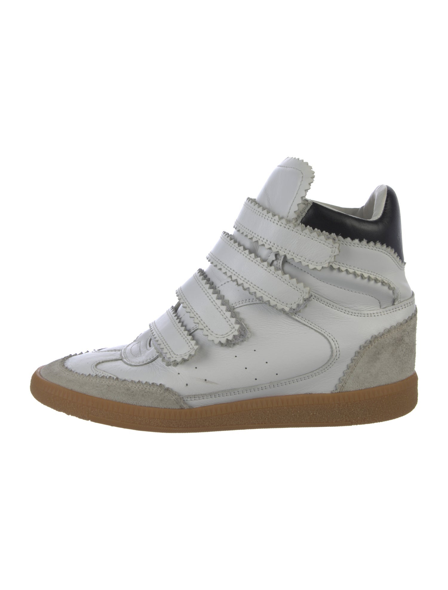 Isabel Marant Leather Wedge Sneakers