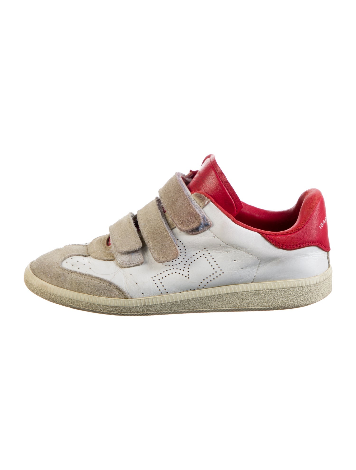 Isabel Marant Suede Lasercut Accents Sneakers
