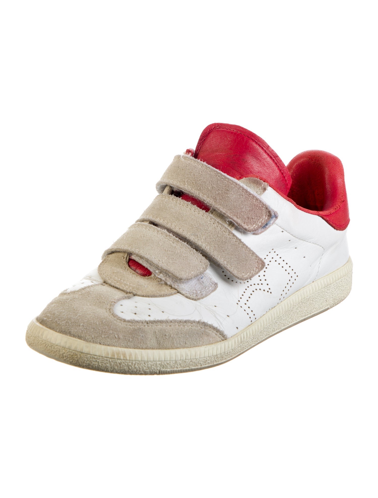 Isabel Marant Suede Lasercut Accents Sneakers