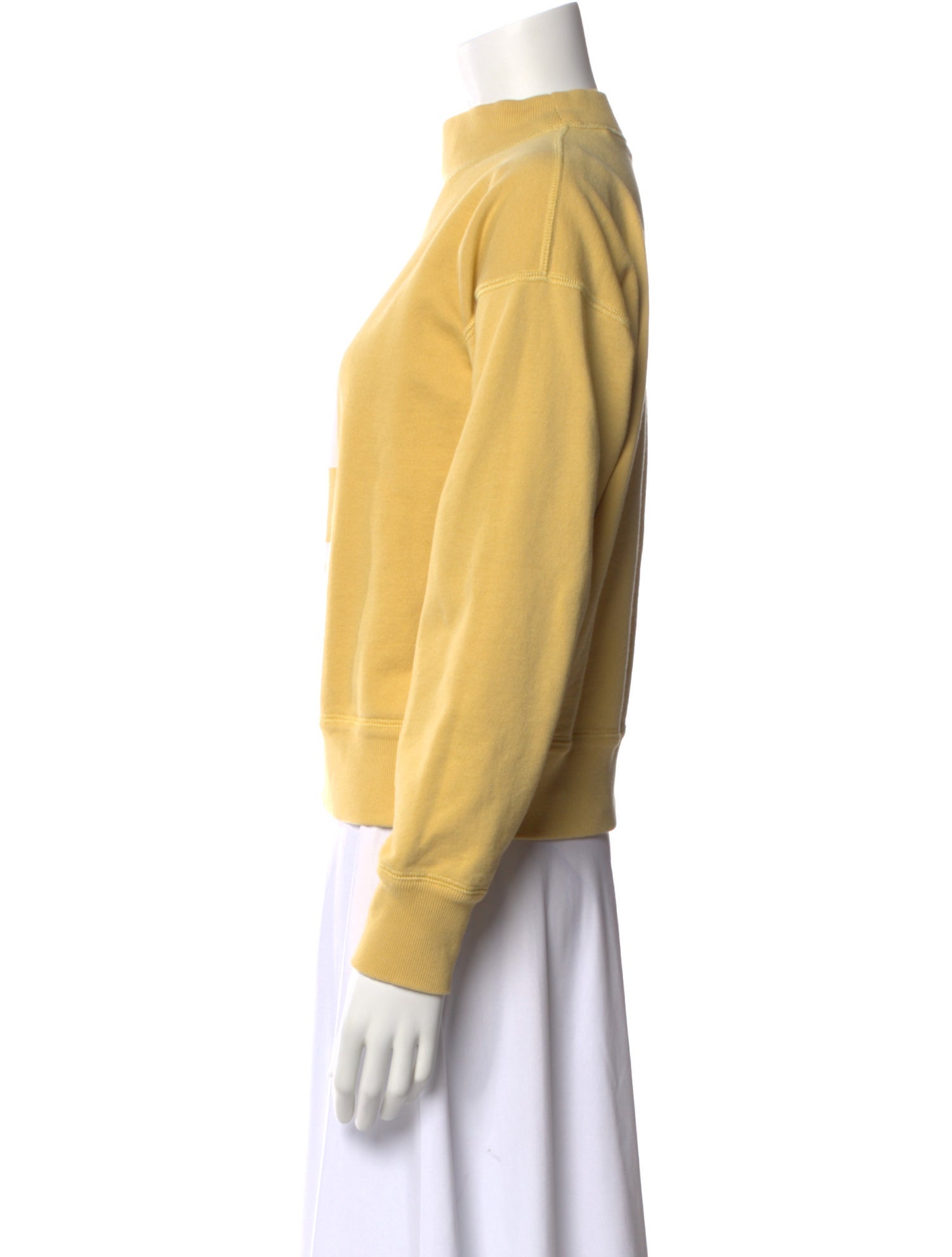 Isabel Marant Graphic Print Mock Neck Sweatshirt