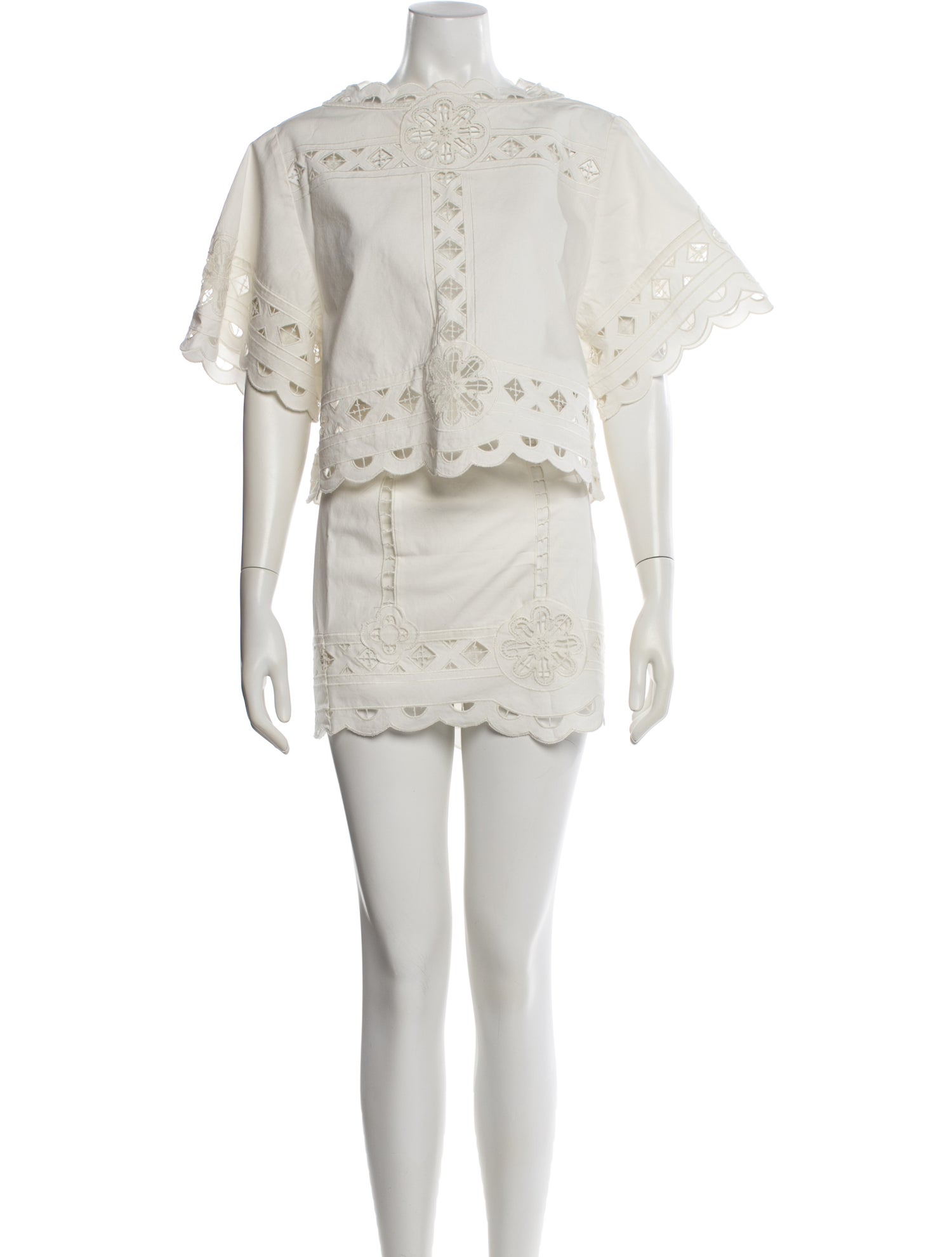 Isabel Marant Lasercut Accents Skirt Set
