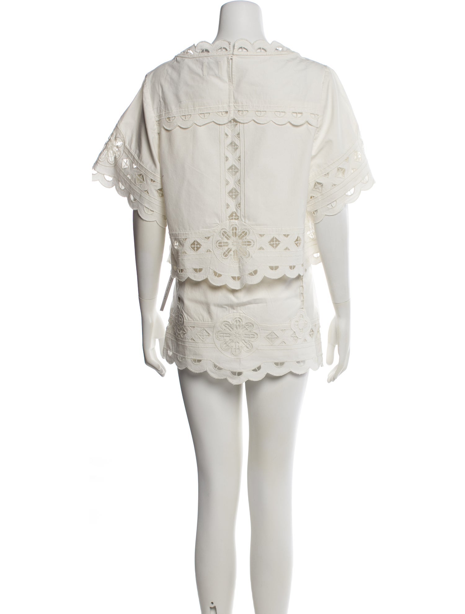 Isabel Marant Lasercut Accents Skirt Set