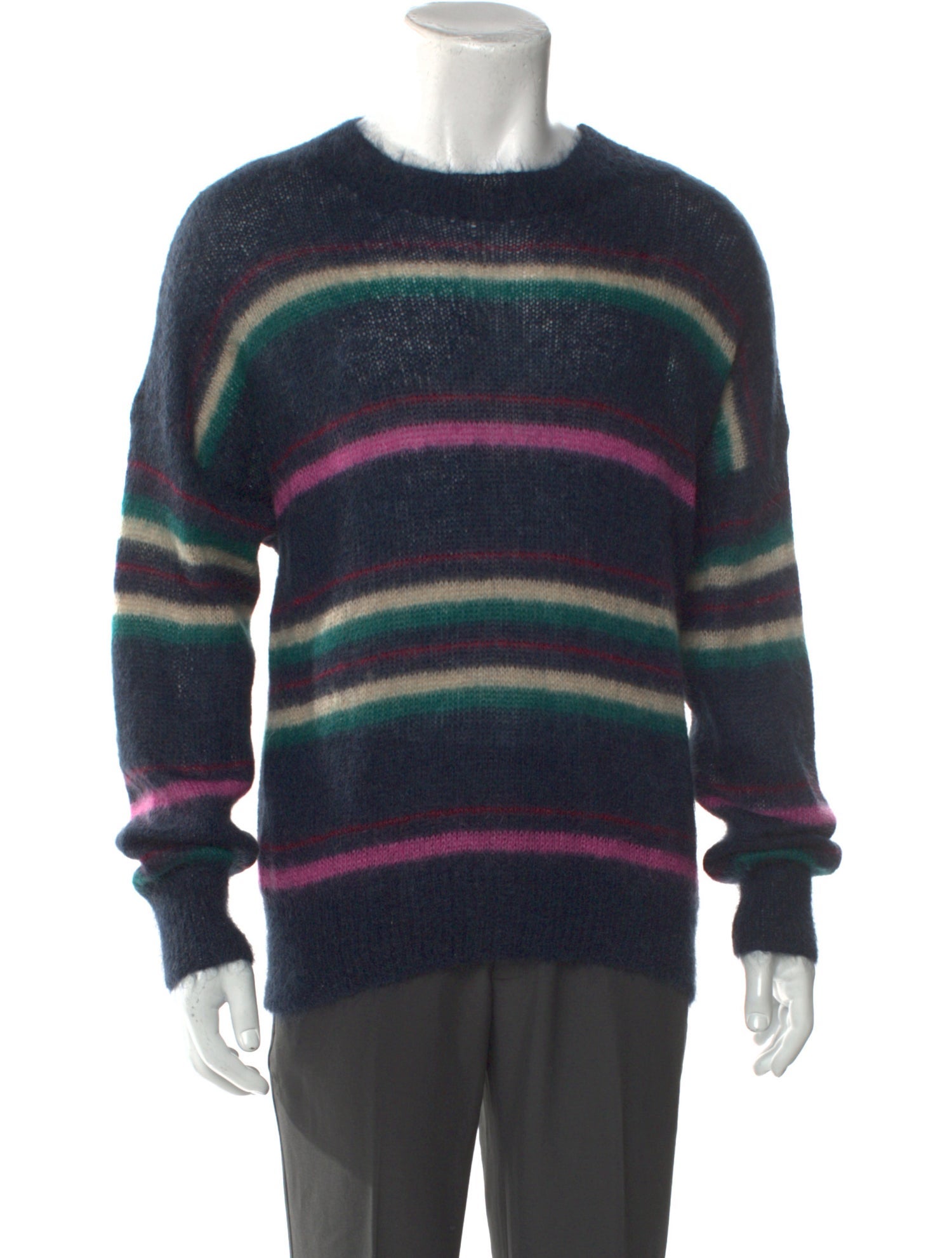 Isabel Marant Kid Mohair Striped Pullover