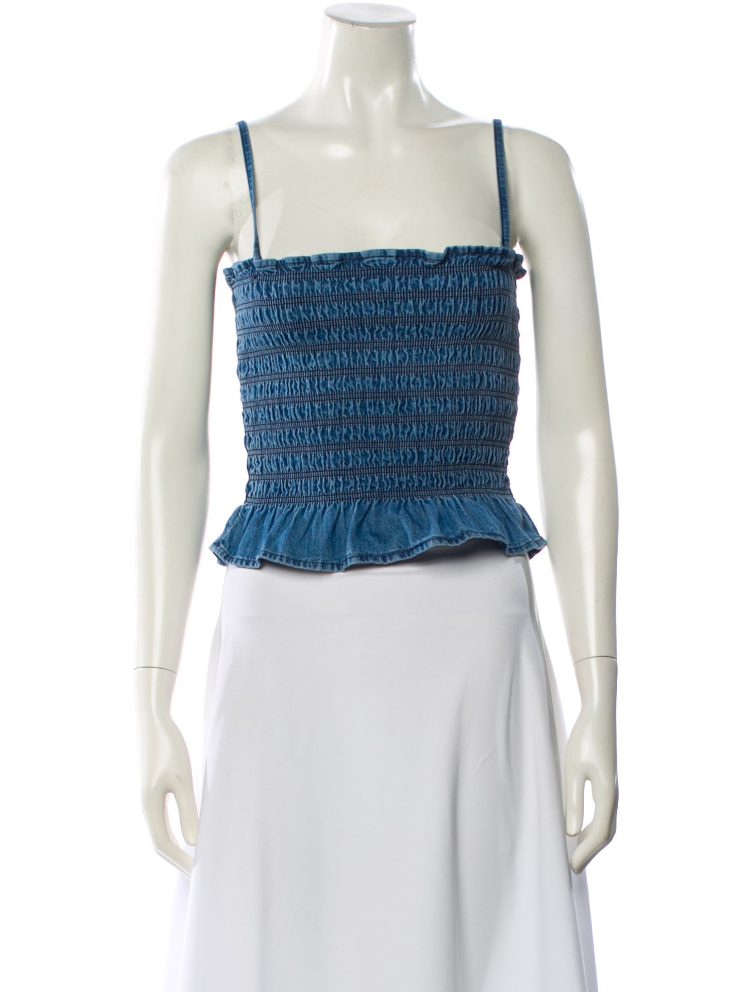 Isabel Marant Square Neckline Sleeveless Crop Top
