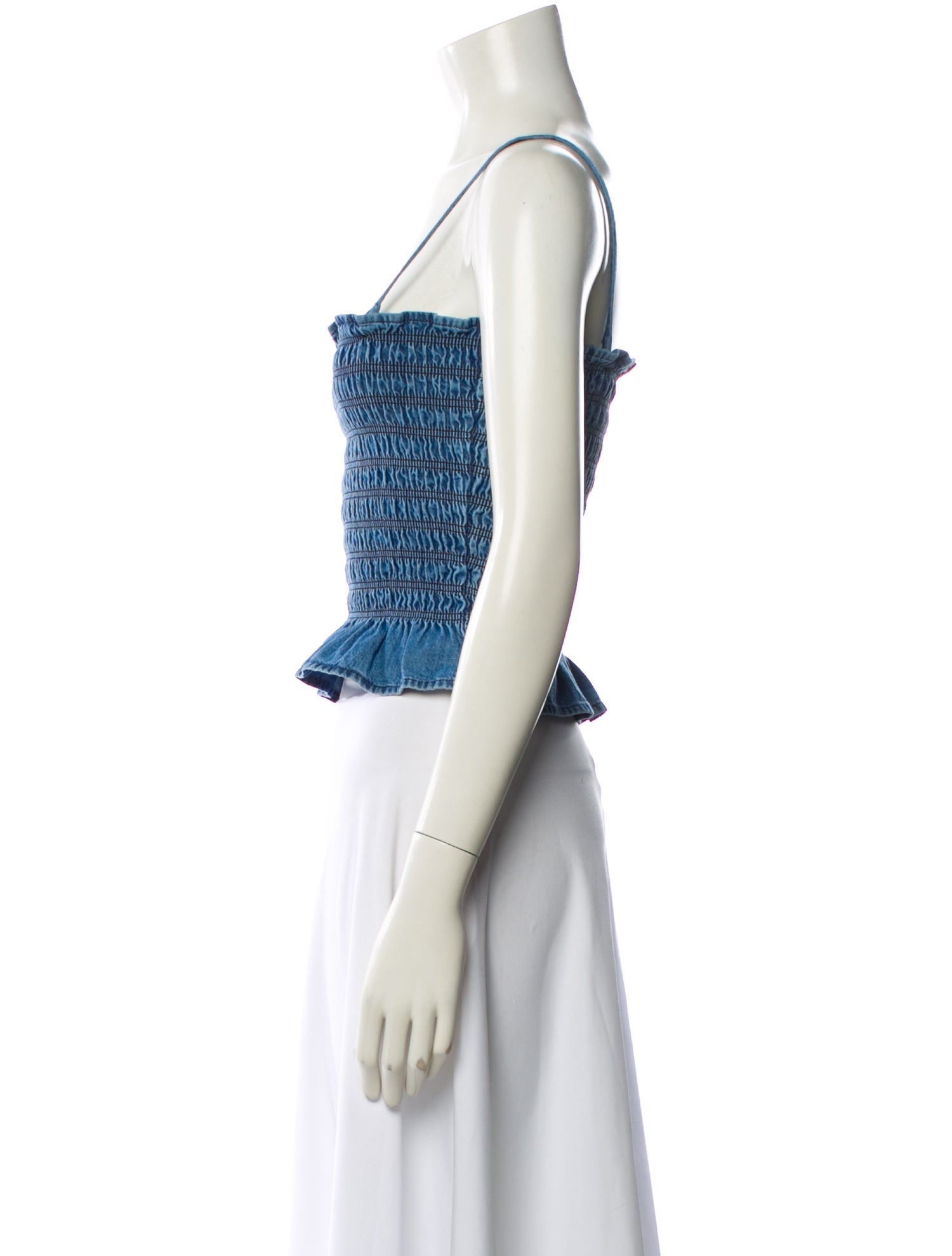 Isabel Marant Square Neckline Sleeveless Crop Top