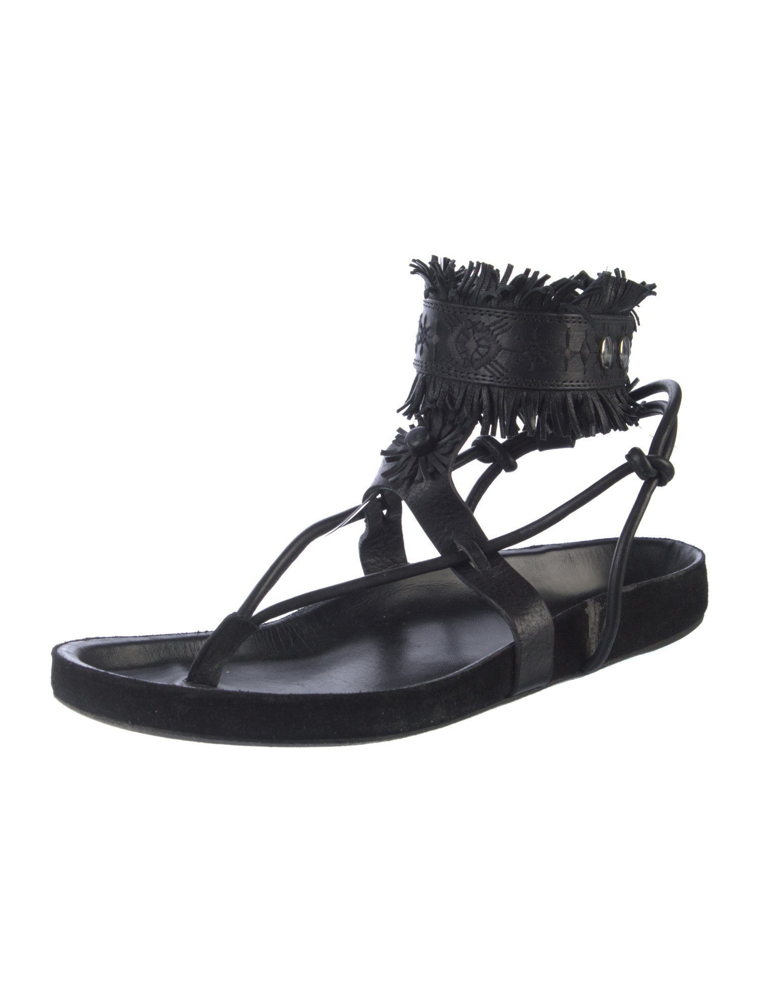 Isabel Marant Leather Gladiator Sandals