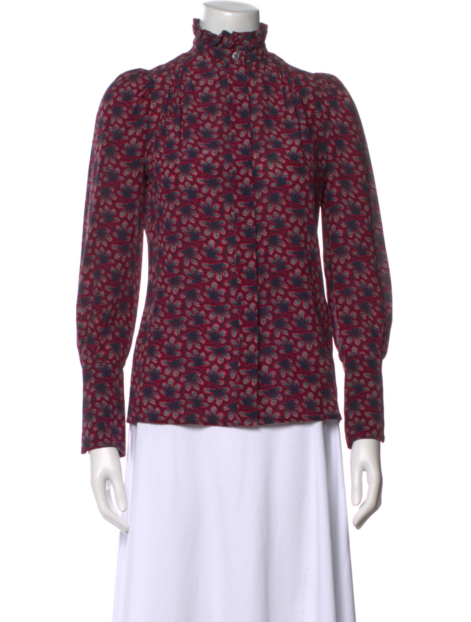 Isabel Marant Silk Floral Print Blouse