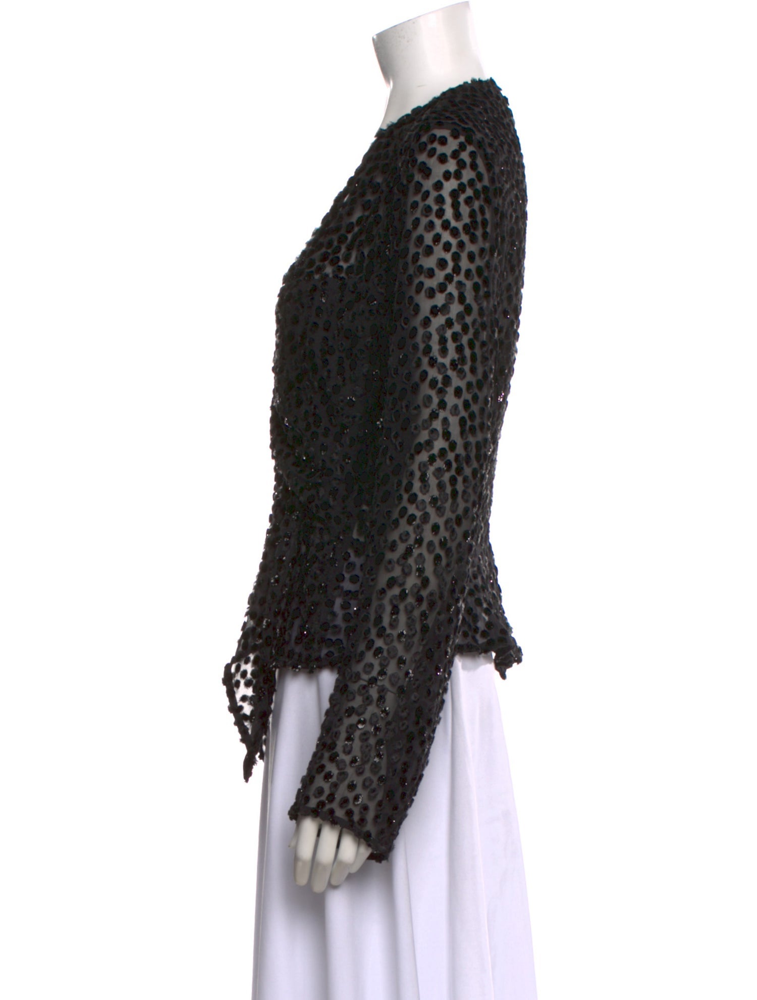 Isabel Marant Polka Dot Print V-Neck Blouse