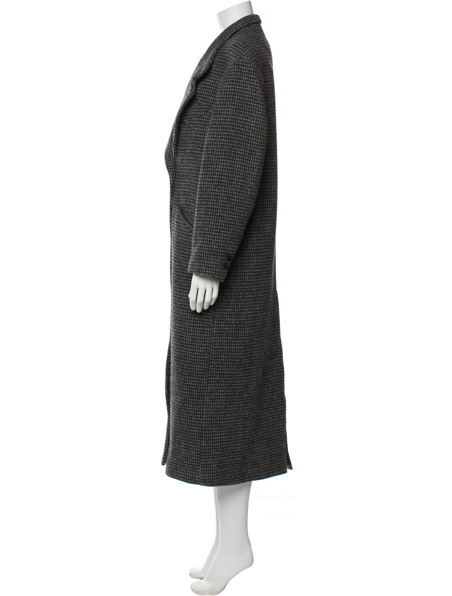 Isabel Marant Wool Tweed Pattern Coat