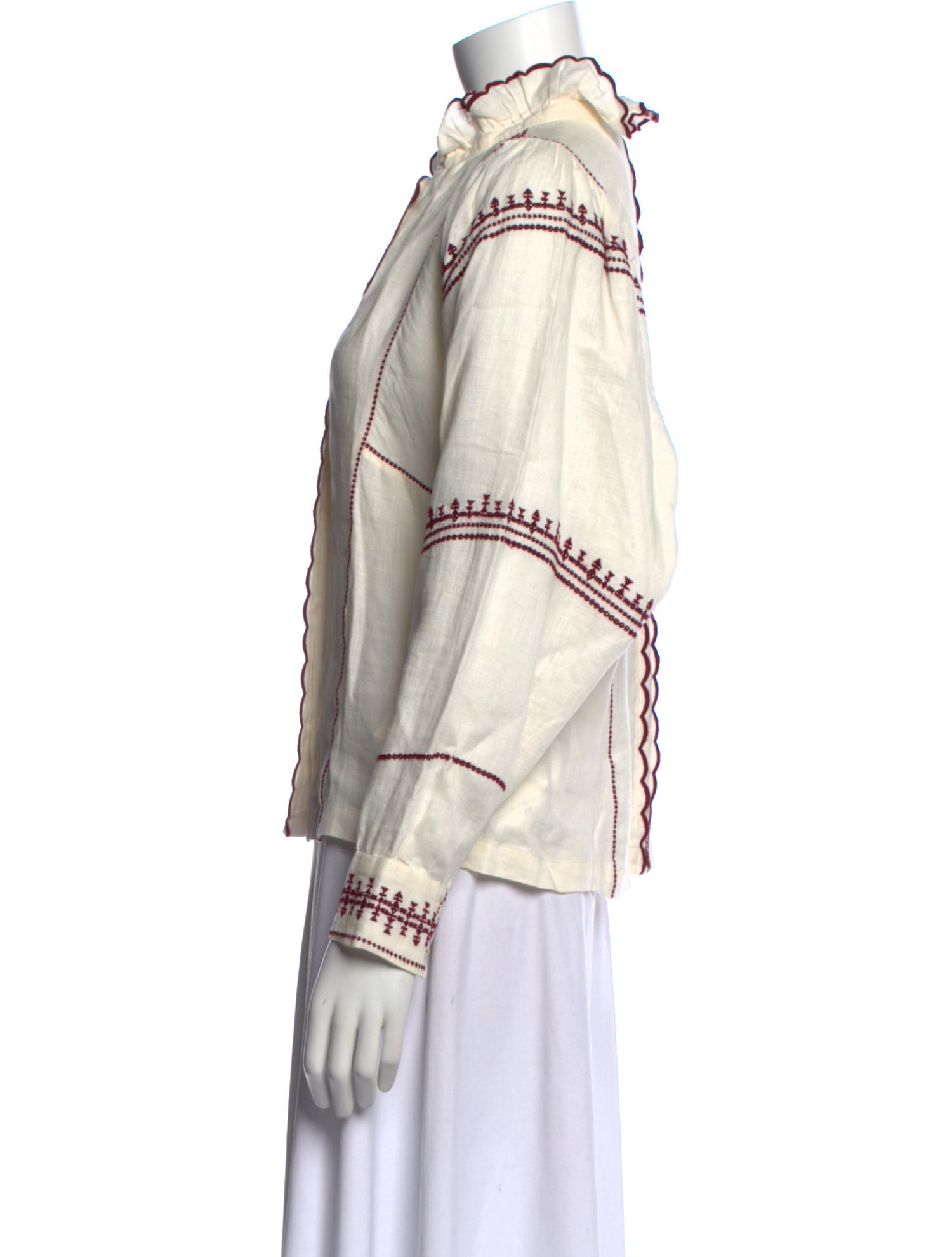 Isabel Marant Linen Patterned Blouse