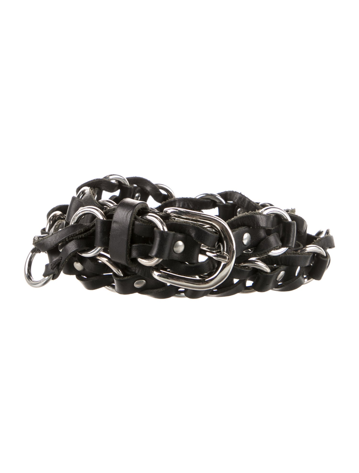 Isabel Marant Leather Chain-Link Accents Belt